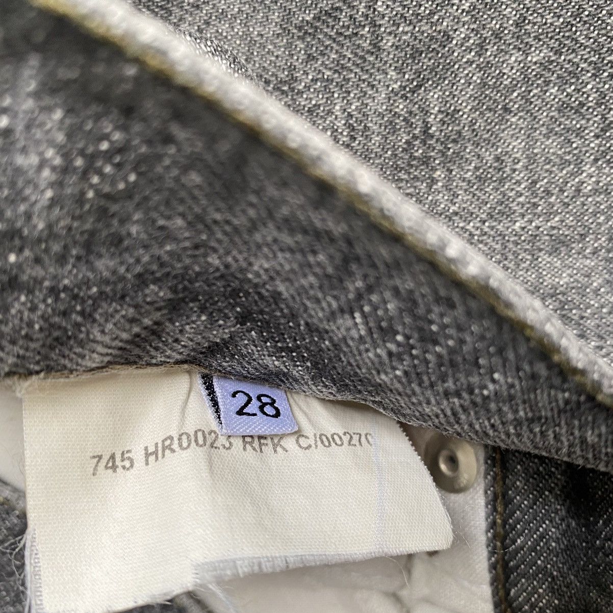 Helmut Lang Archive Vintage Broke Denim Mid Waist Contour Fit Size US 28 / EU 44 - 5 Thumbnail