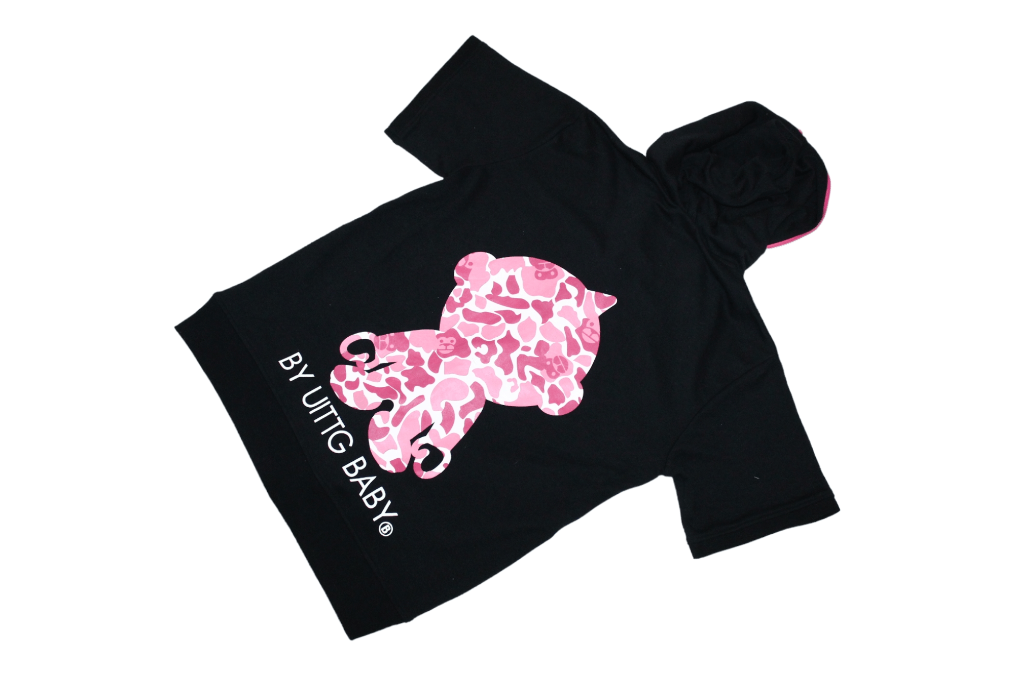 Japanese Brand VTG UITTG Baby Iconic Loved Monkey Print in Camo Zip Hoodie Size US L / EU 52-54 / 3 - 9 Thumbnail