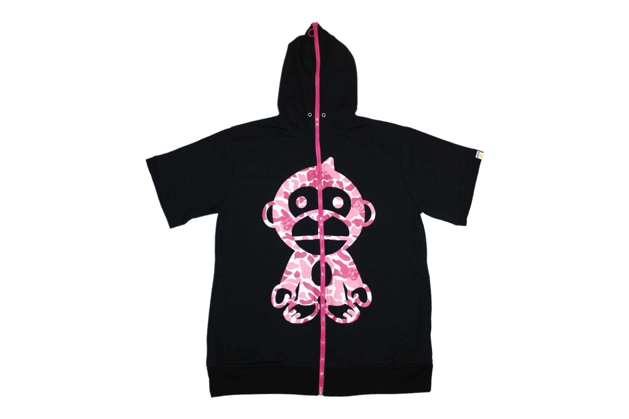 Japanese Brand VTG UITTG Baby Iconic Loved Monkey Print in Camo Zip Hoodie Size US L / EU 52-54 / 3 - 3 Thumbnail