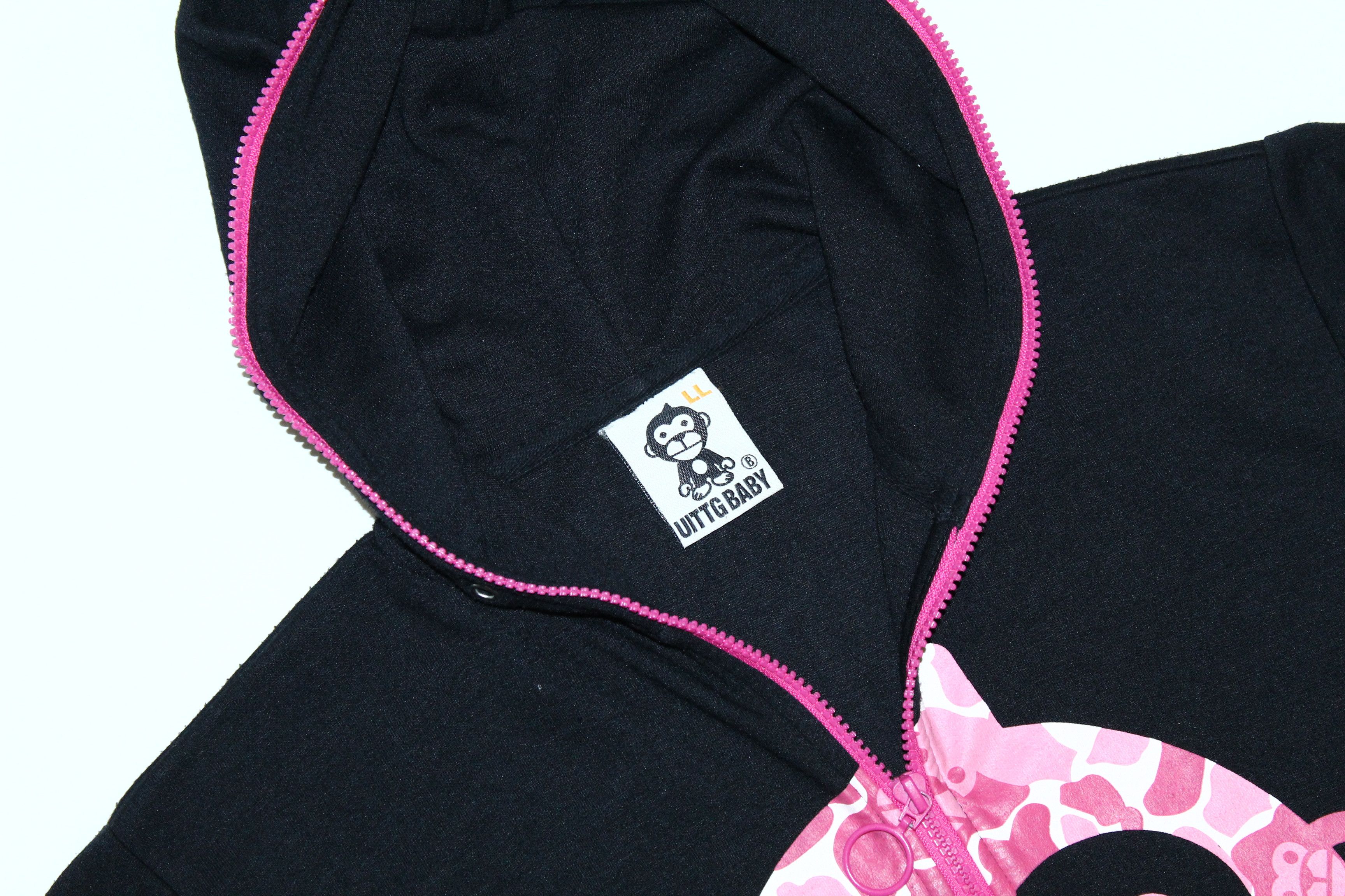 Japanese Brand VTG UITTG Baby Iconic Loved Monkey Print in Camo Zip Hoodie Size US L / EU 52-54 / 3 - 2 Thumbnail