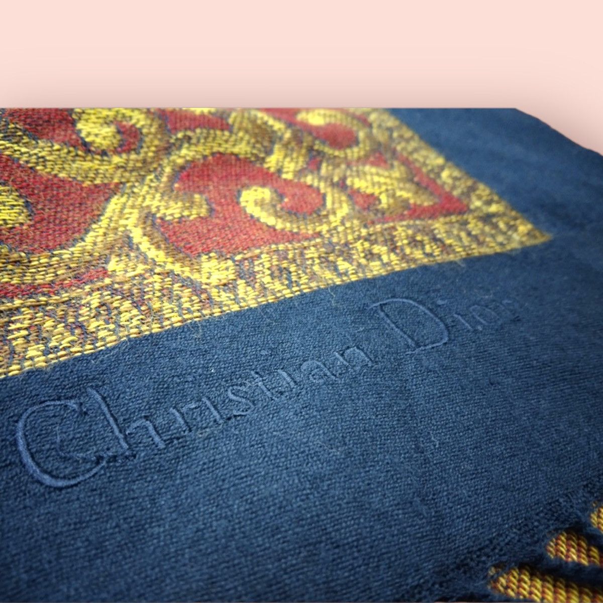 Christian Dior Monsieur × Designer × Dior CHRISTIAN DIOR WOOL BLEND SCARF Size ONE SIZE - 18 Thumbnail
