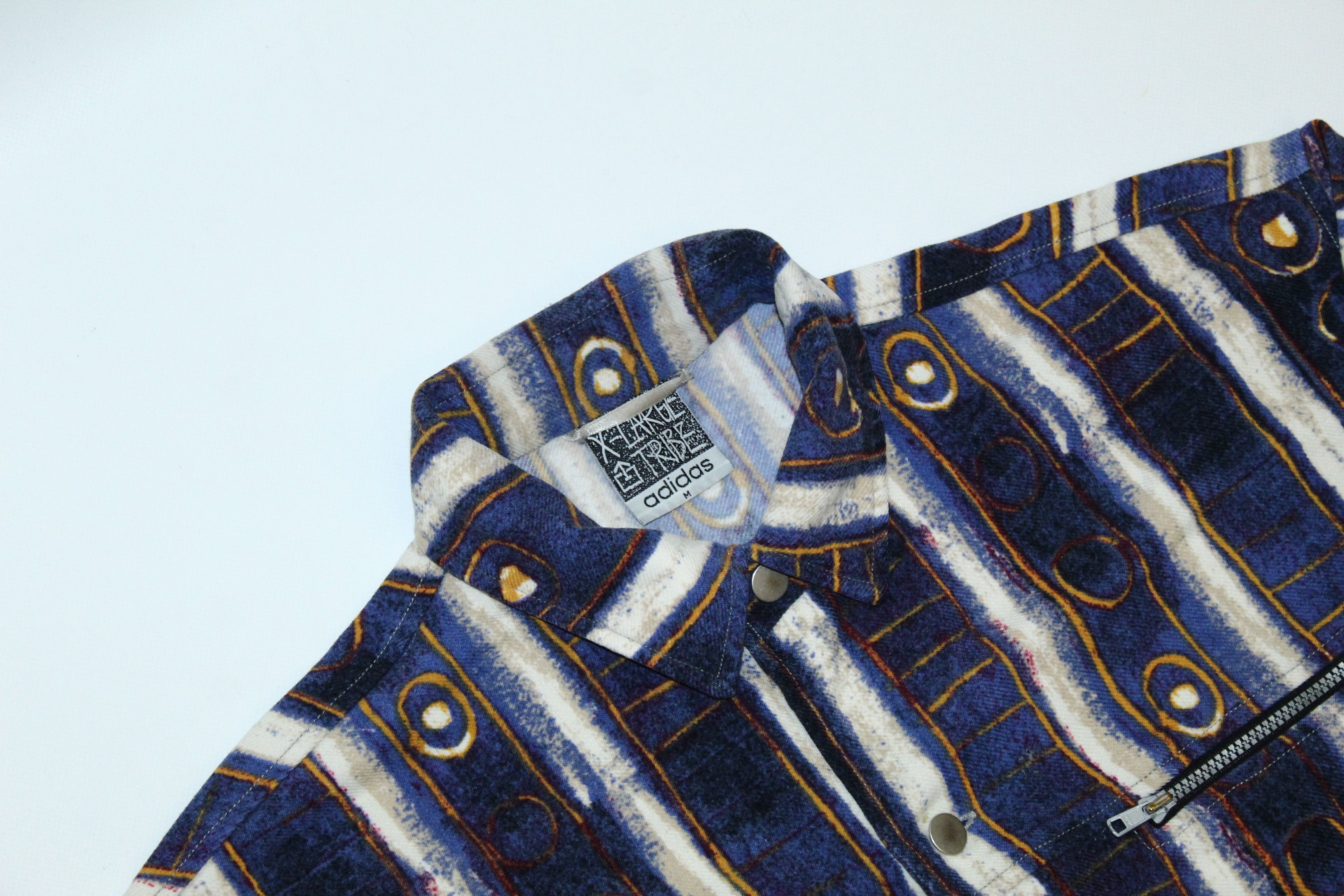 Adidas DOPE!💥Adidas X-Large Tribe Woven Rugged Flannel Overshirt Size US XXL / EU 58 / 5 - 6 Thumbnail