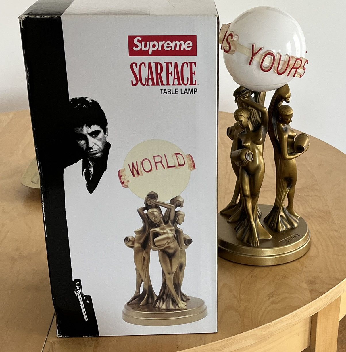 Supreme Supreme Scarface The World is Yours Lamp | Grailed