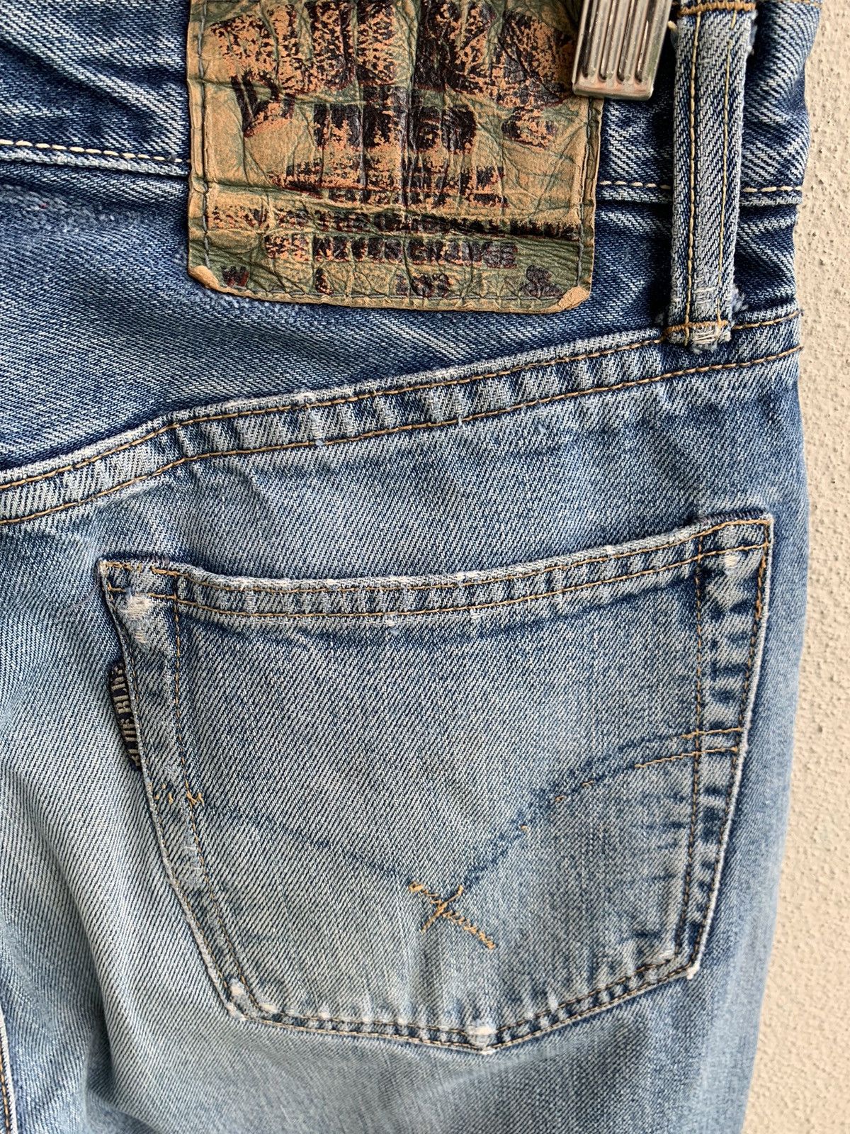 Blue Blue Japan Vintage Distressed Blue Blue Japan Jeans Size US 30 / EU 46 - 11 Thumbnail