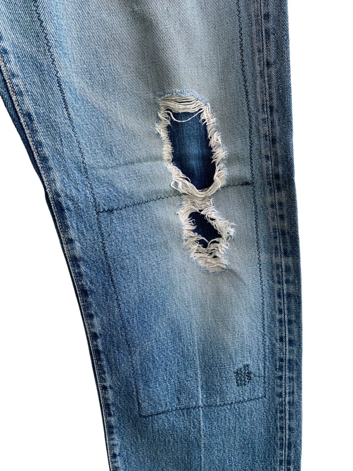 Blue Blue Japan Vintage Distressed Blue Blue Japan Jeans Size US 30 / EU 46 - 7 Thumbnail