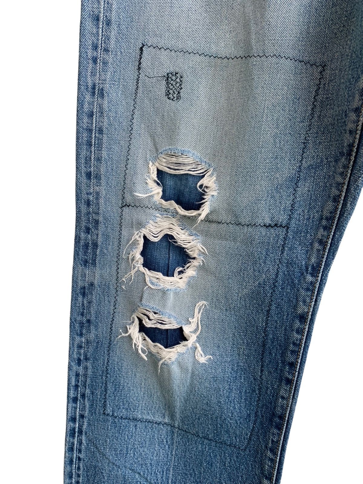 Blue Blue Japan Vintage Distressed Blue Blue Japan Jeans Size US 30 / EU 46 - 8 Thumbnail