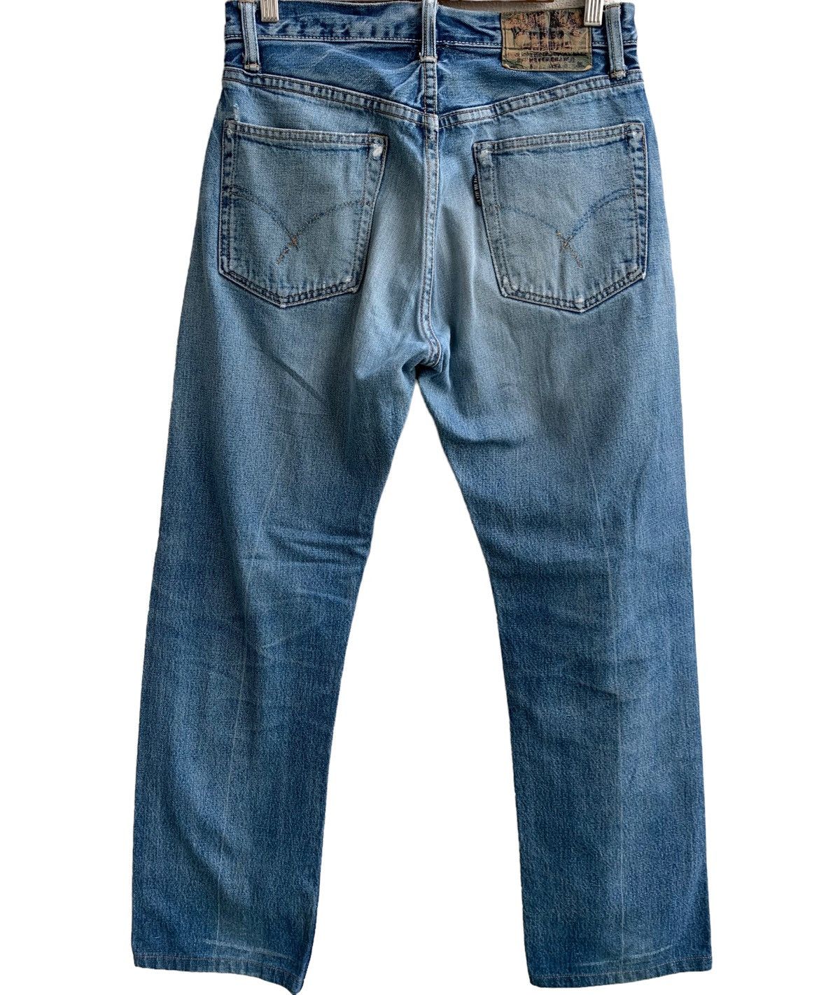 Blue Blue Japan Vintage Distressed Blue Blue Japan Jeans Size US 30 / EU 46 - 3 Thumbnail