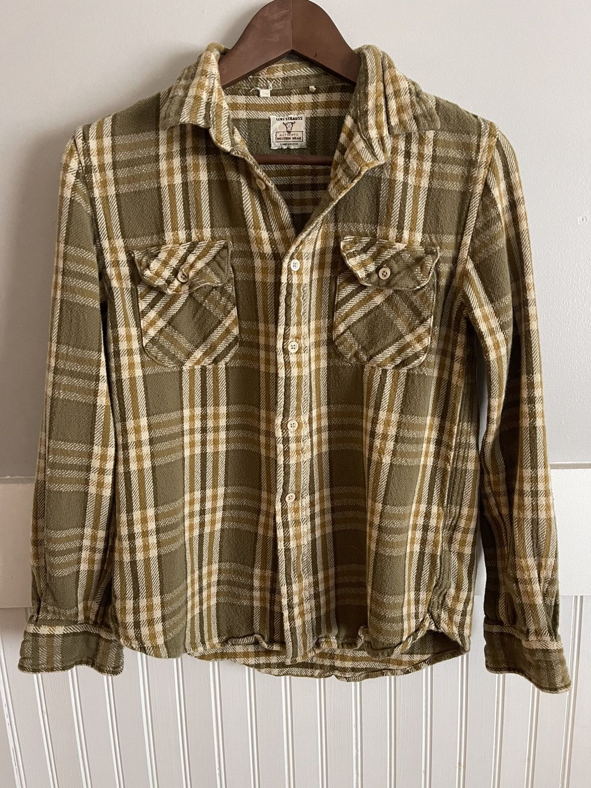 Levi's Plaid Flannel Western Wear Shirt S Size US S / EU 44-46 / 1 - 1 Thumbnail