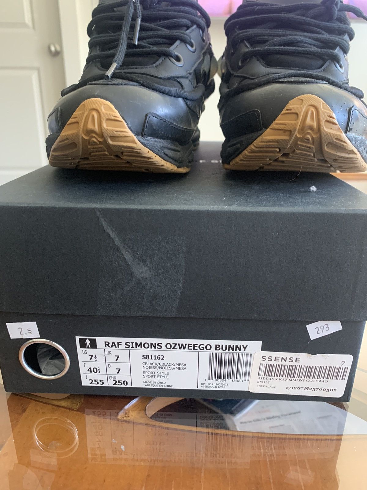 Adidas × Raf Simons Raf Simons x Ozweego Bunny Core Black Size US 7.5 / EU 40-41 - 10 Thumbnail