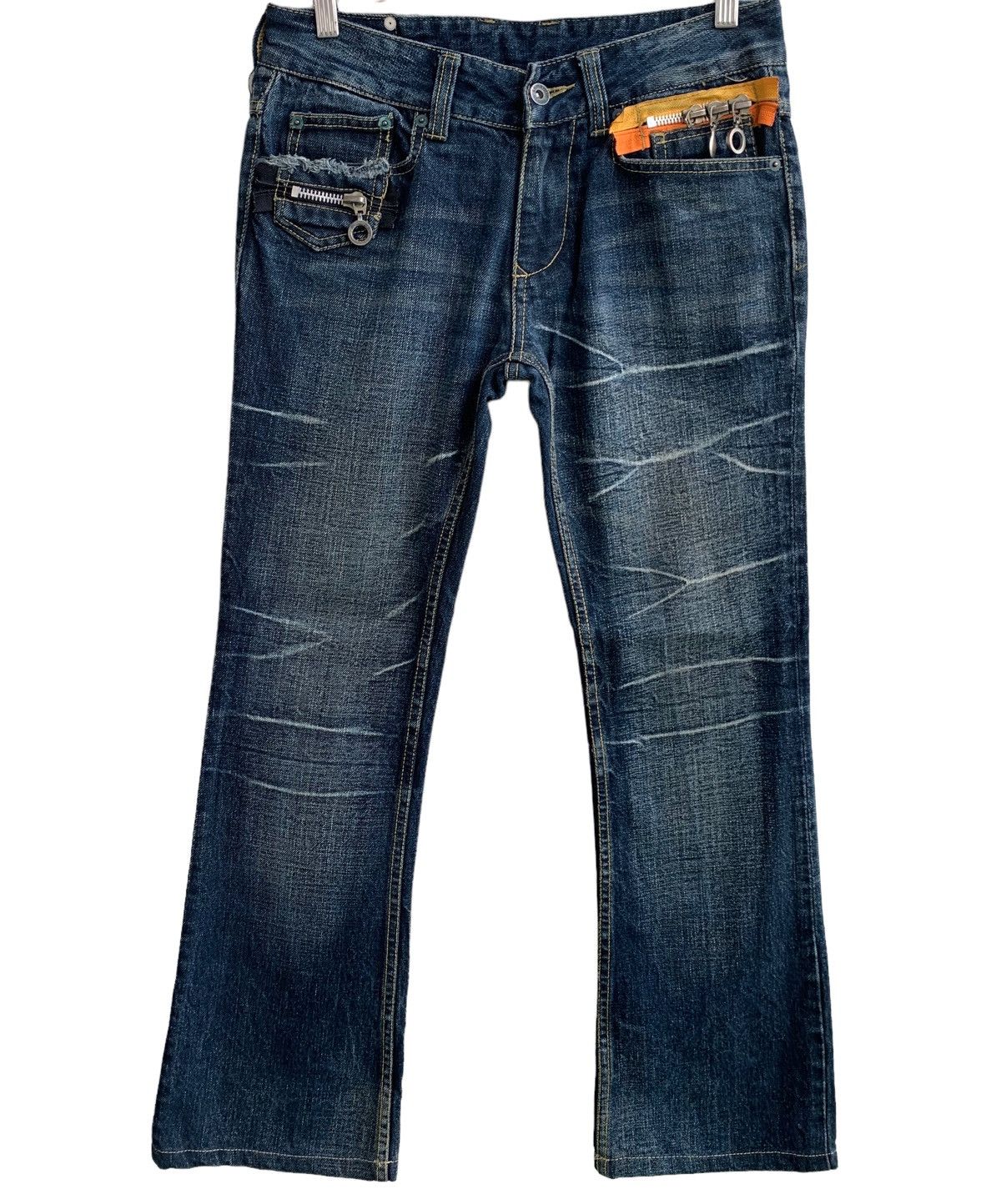 semanticdesign Japanese Brand Semantic Design Multiple zipper Style Size US 29 - 2 Thumbnail