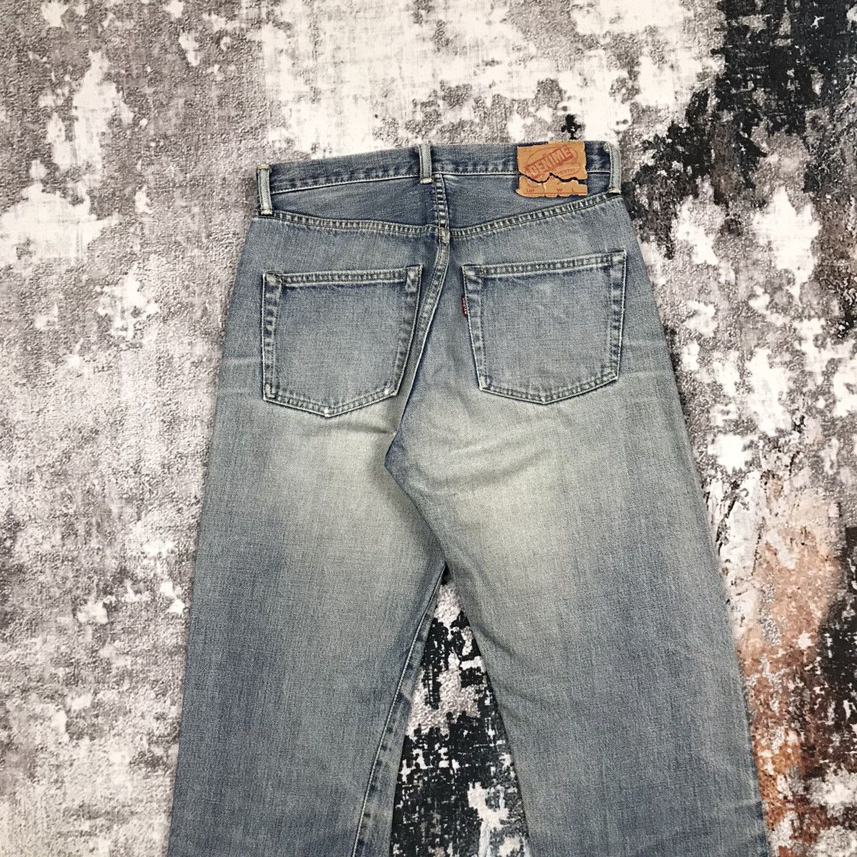 Denime Vintage Denime Japan Light Wash Selvedge Distressed Jeans Size US 29 - 12 Thumbnail
