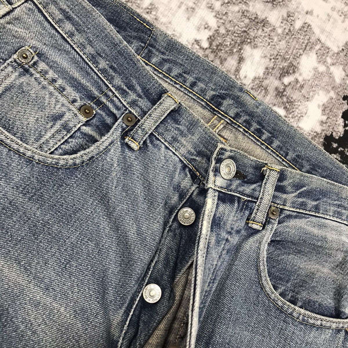 Denime Vintage Denime Japan Light Wash Selvedge Distressed Jeans Size US 29 - 5 Thumbnail
