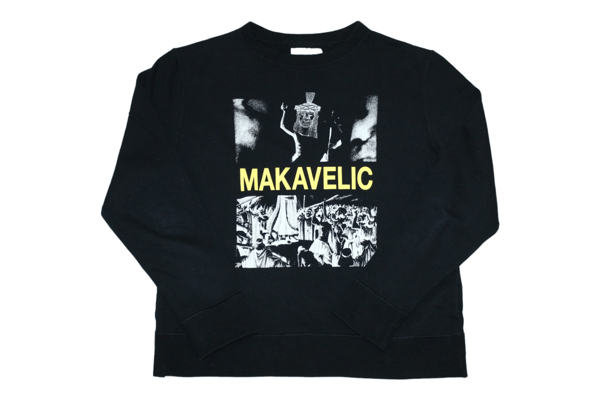 Japanese Brand 🔥Makavelic Japan Maya Civilization Print Crew Sweatshirt Size US M / EU 48-50 / 2 - 1 Thumbnail