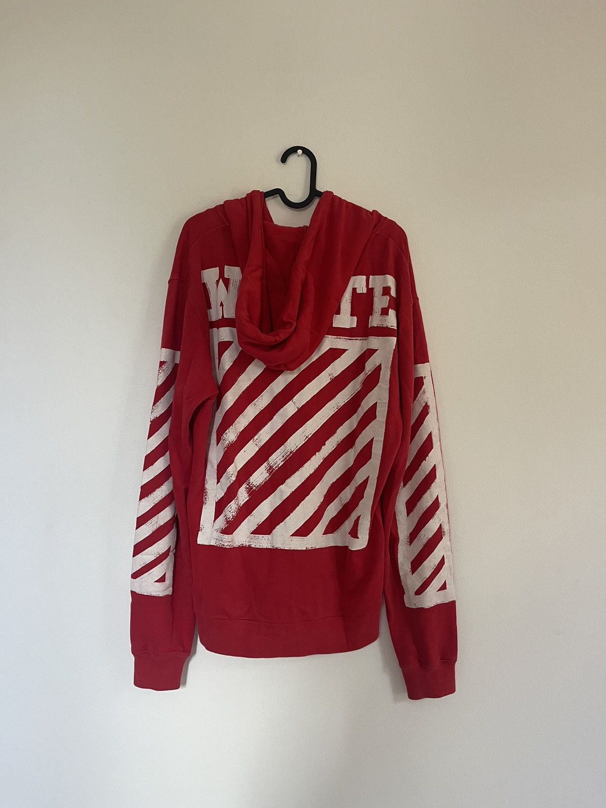 Off-White Off white red brushed zip up sweatshirt Size US M / EU 48-50 / 2 - 2 Thumbnail