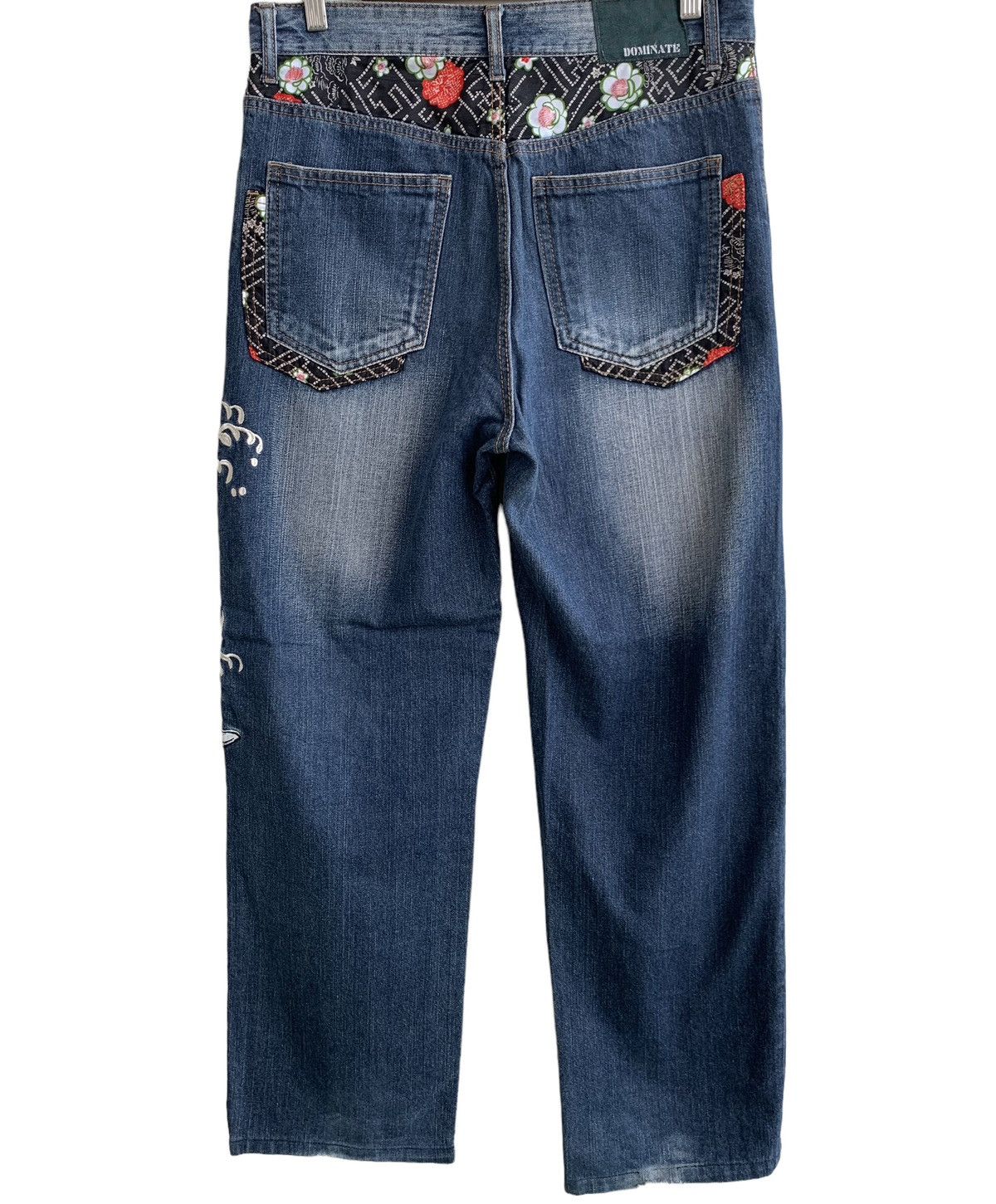 Japanese Brand Japanese Brand Dominate Embroidery Fish Koi Denim Size US 32 / EU 48 - 3 Thumbnail