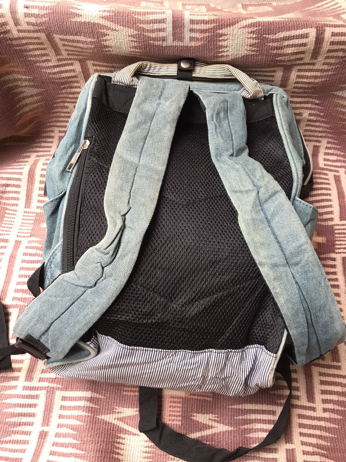 Edwin × Vintage Vintage edwin hickory denim backpack Size ONE SIZE - 4 Thumbnail