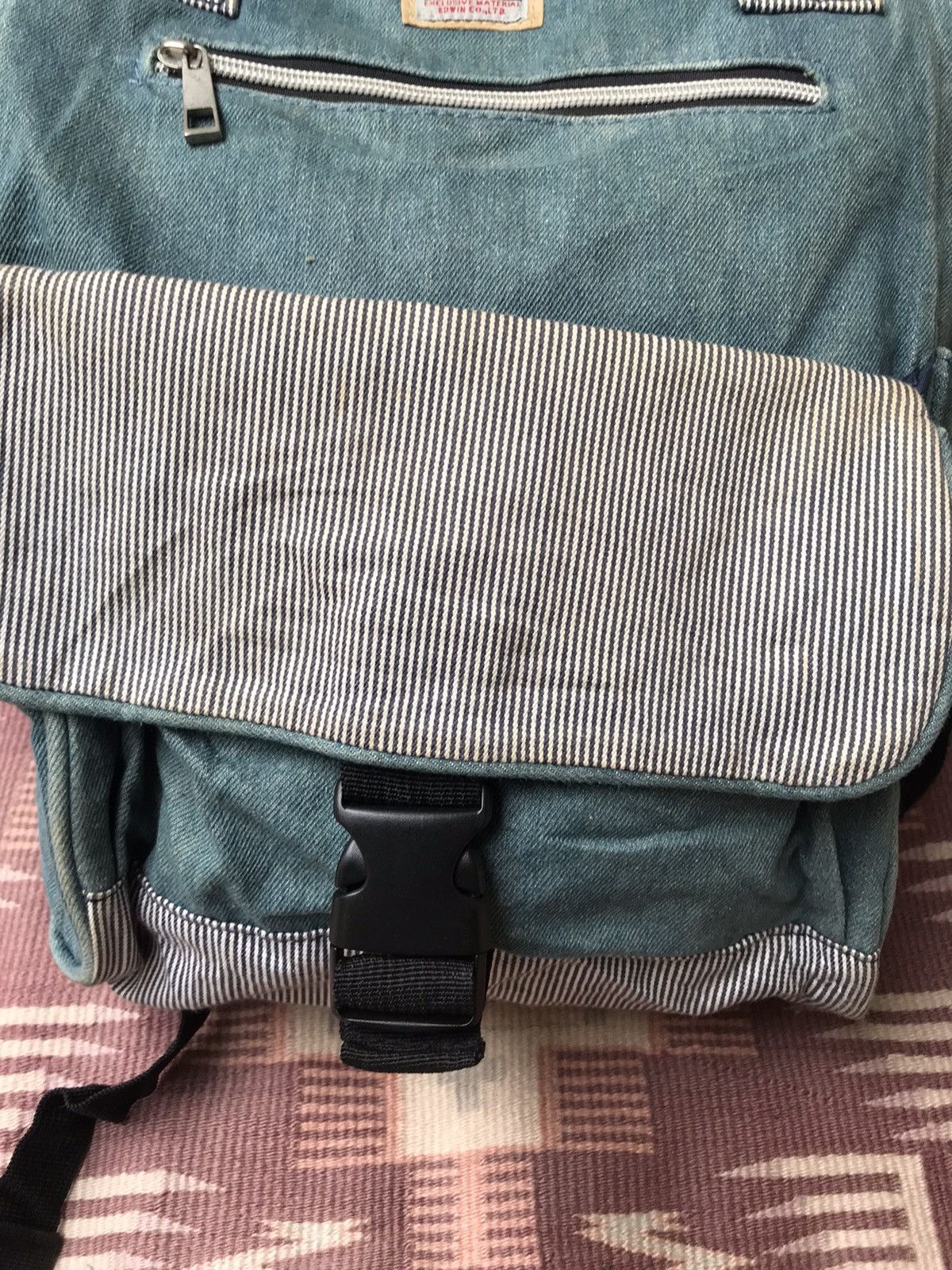 Edwin × Vintage Vintage edwin hickory denim backpack Size ONE SIZE - 3 Thumbnail