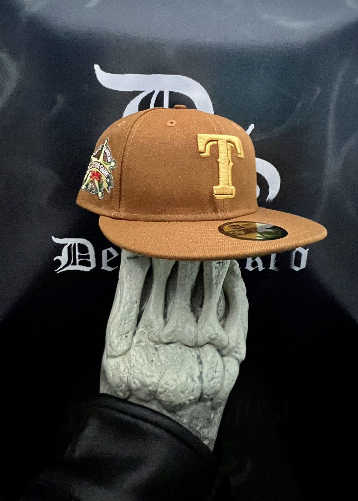 Hat Club × New Era Hat Club x New Era Cowhide Texas Rangers