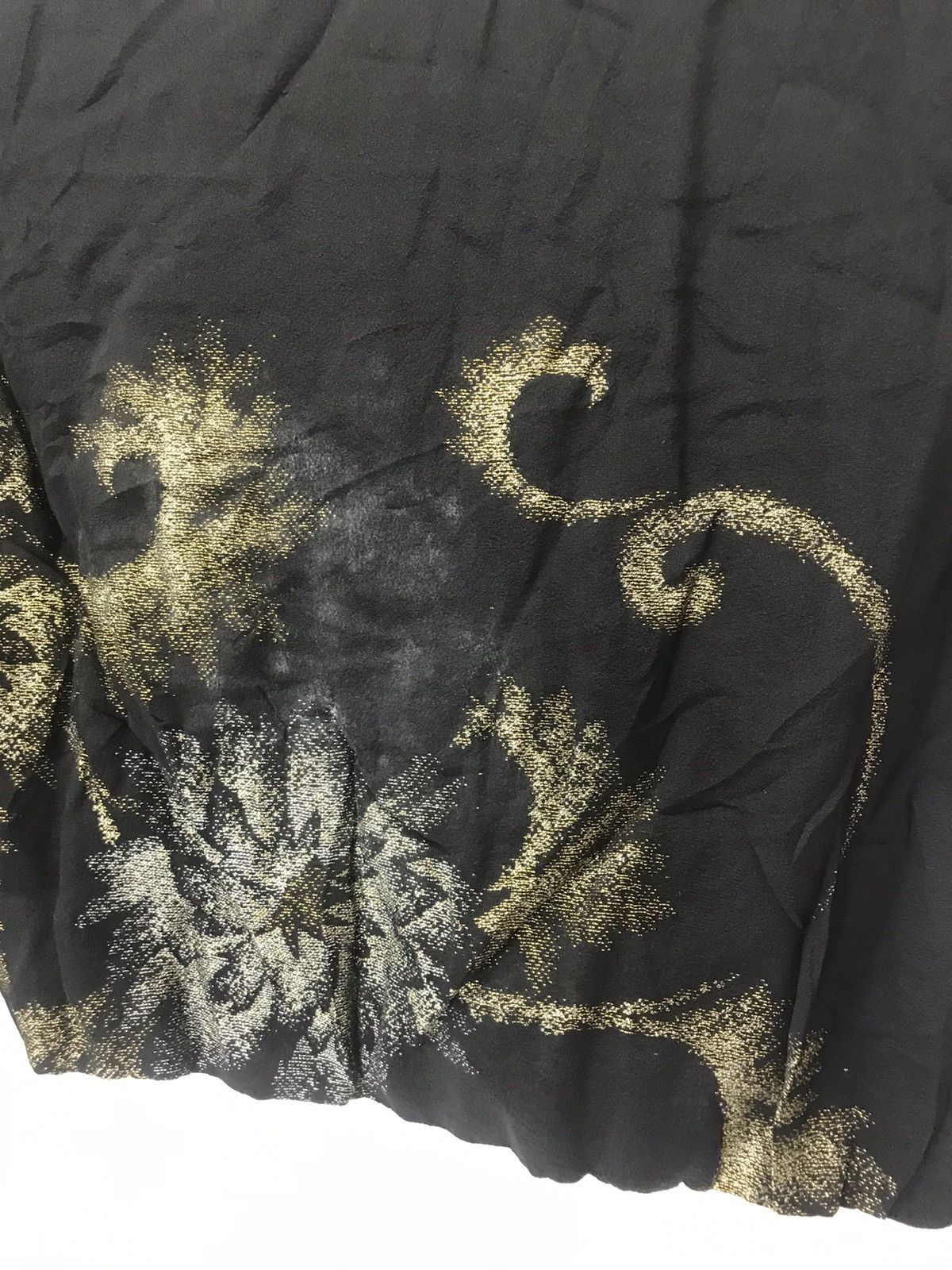 Japanese Brand Japan black kimono haori embroidery metallic gold thread art Size US L / EU 52-54 / 3 - 3 Thumbnail