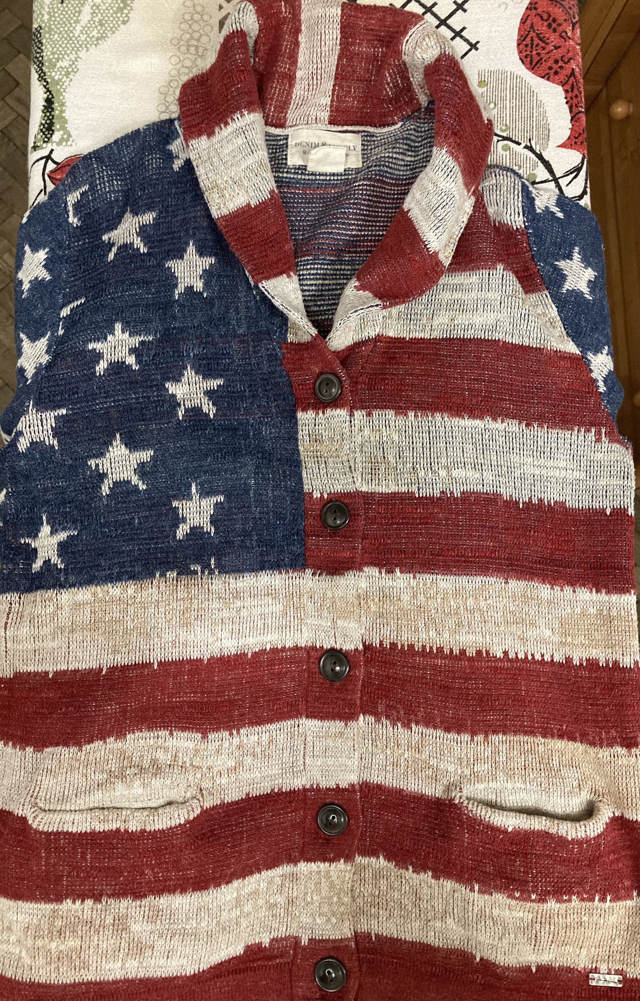 Denim & Supply Ralph Lauren Ralph Lauren Denim Supply American Flag Cardigan Sweater Size S / US 4 / IT 40 - 9 Thumbnail