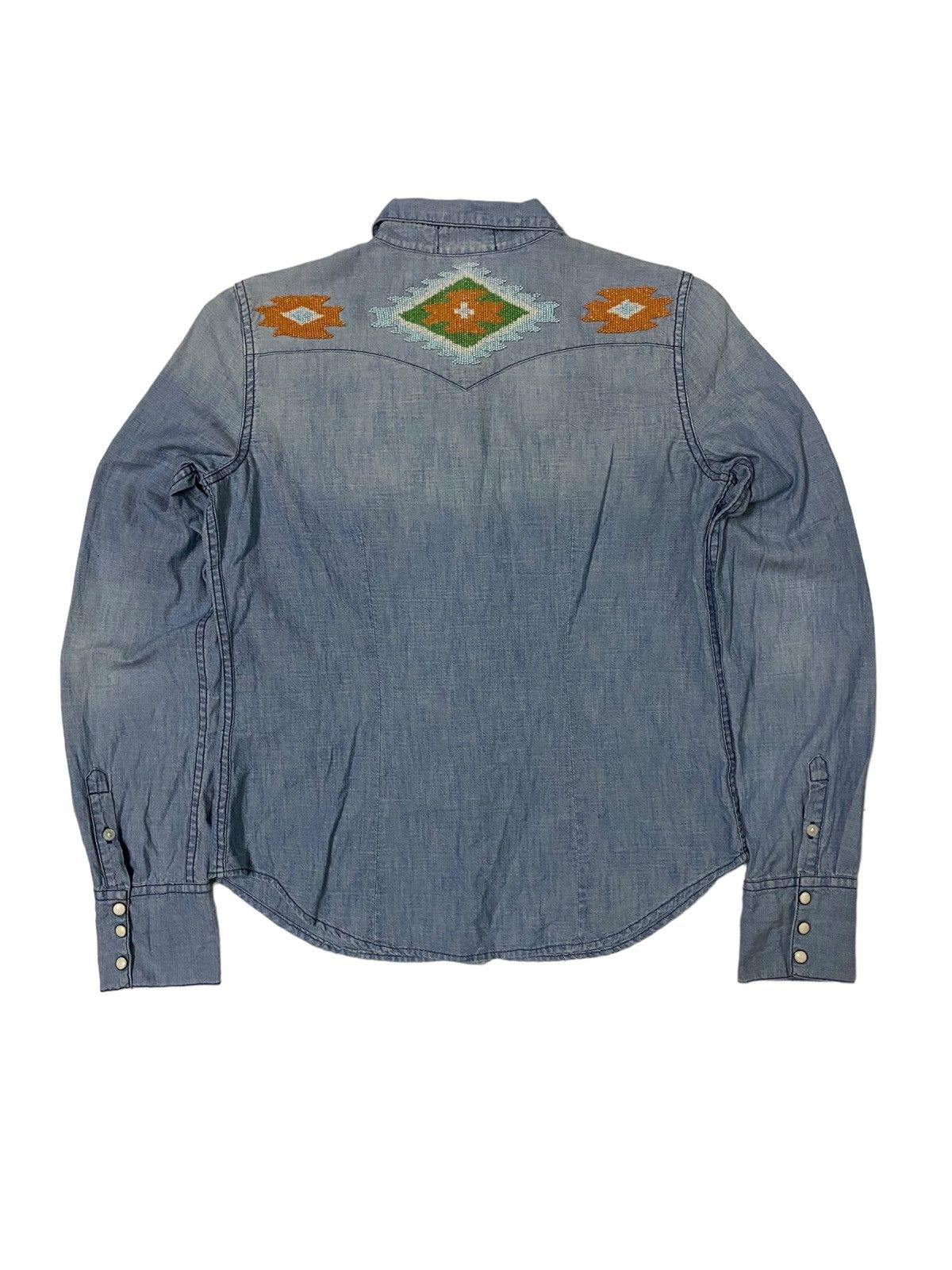 Ralph Lauren 💥Western Denim Supply Ralph Lauren Button Shirt Size S / US 4 / IT 40 - 4 Thumbnail