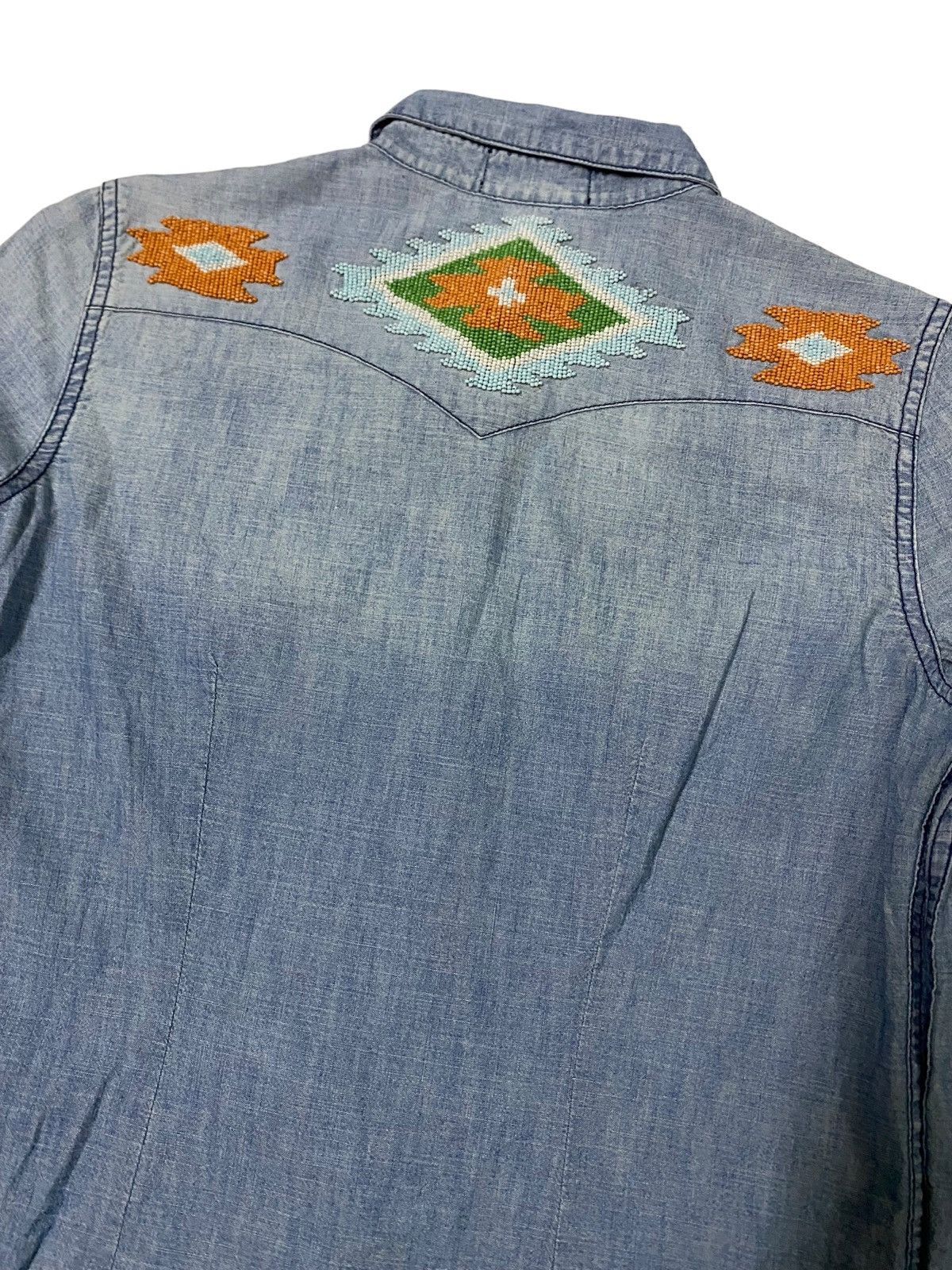 Ralph Lauren 💥Western Denim Supply Ralph Lauren Button Shirt Size S / US 4 / IT 40 - 8 Thumbnail