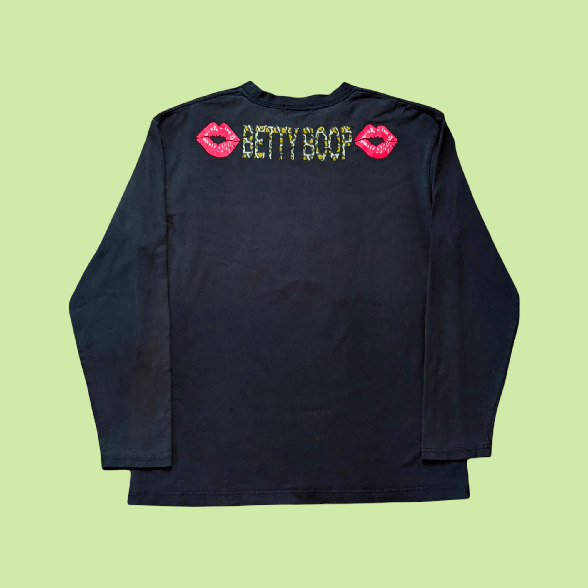 Cartoon Network × Disney × Vintage Vintage Betty Boop Big Print Long Sleeve T shirt Size US M / EU 48-50 / 2 - 3 Thumbnail