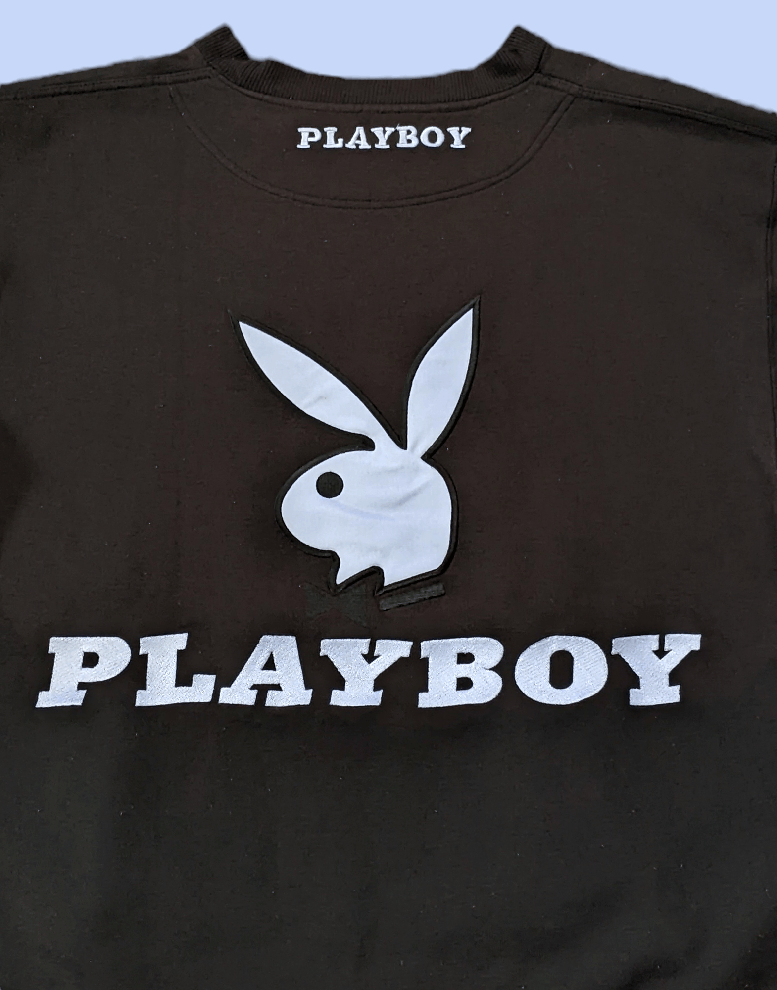 Playboy × Vintage Vintage 90s Playboy Big Logo Embroidered Sweatshirt Size US L / EU 52-54 / 3 - 3 Thumbnail