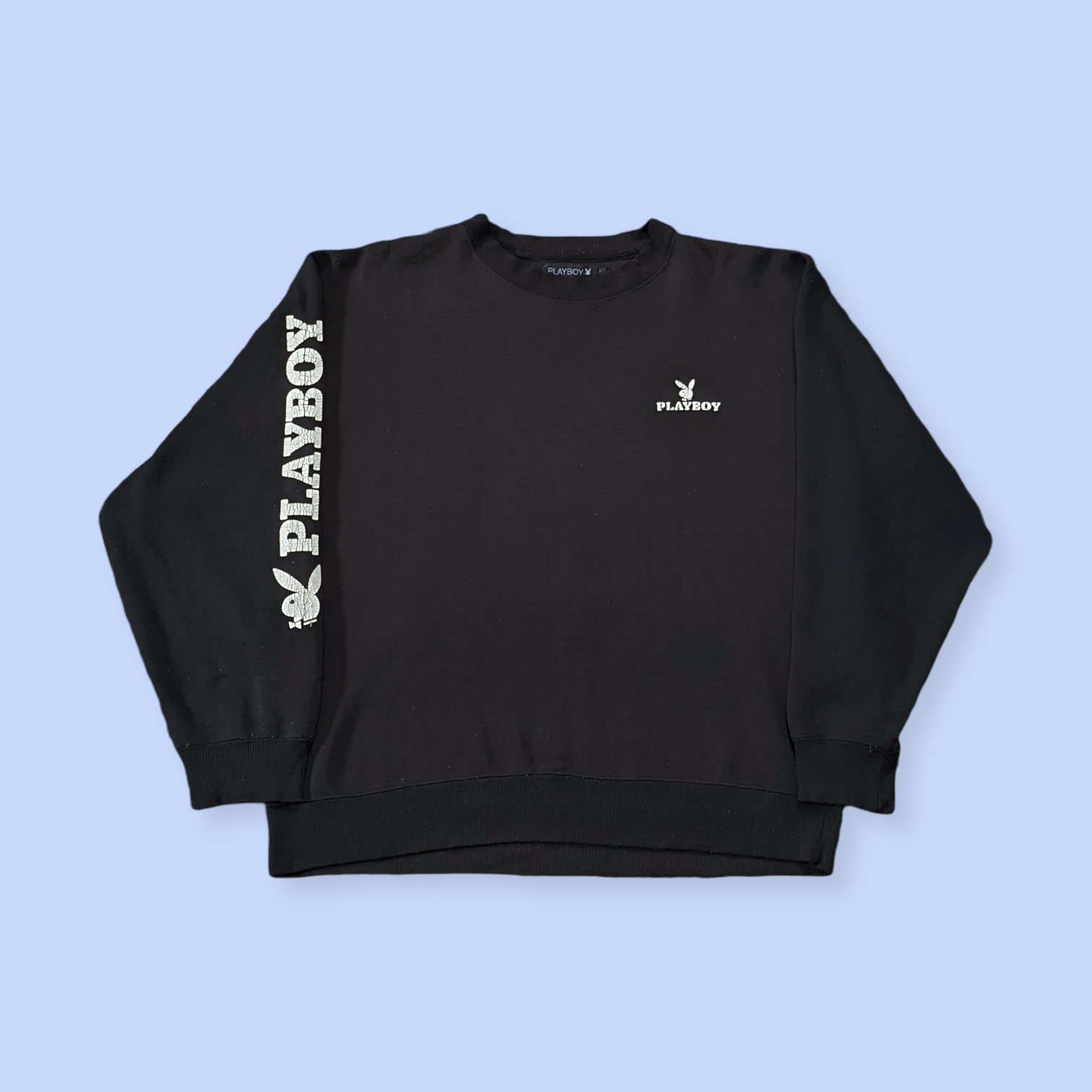 Playboy × Vintage Vintage 90s Playboy Big Logo Embroidered Sweatshirt Size US L / EU 52-54 / 3 - 2 Thumbnail