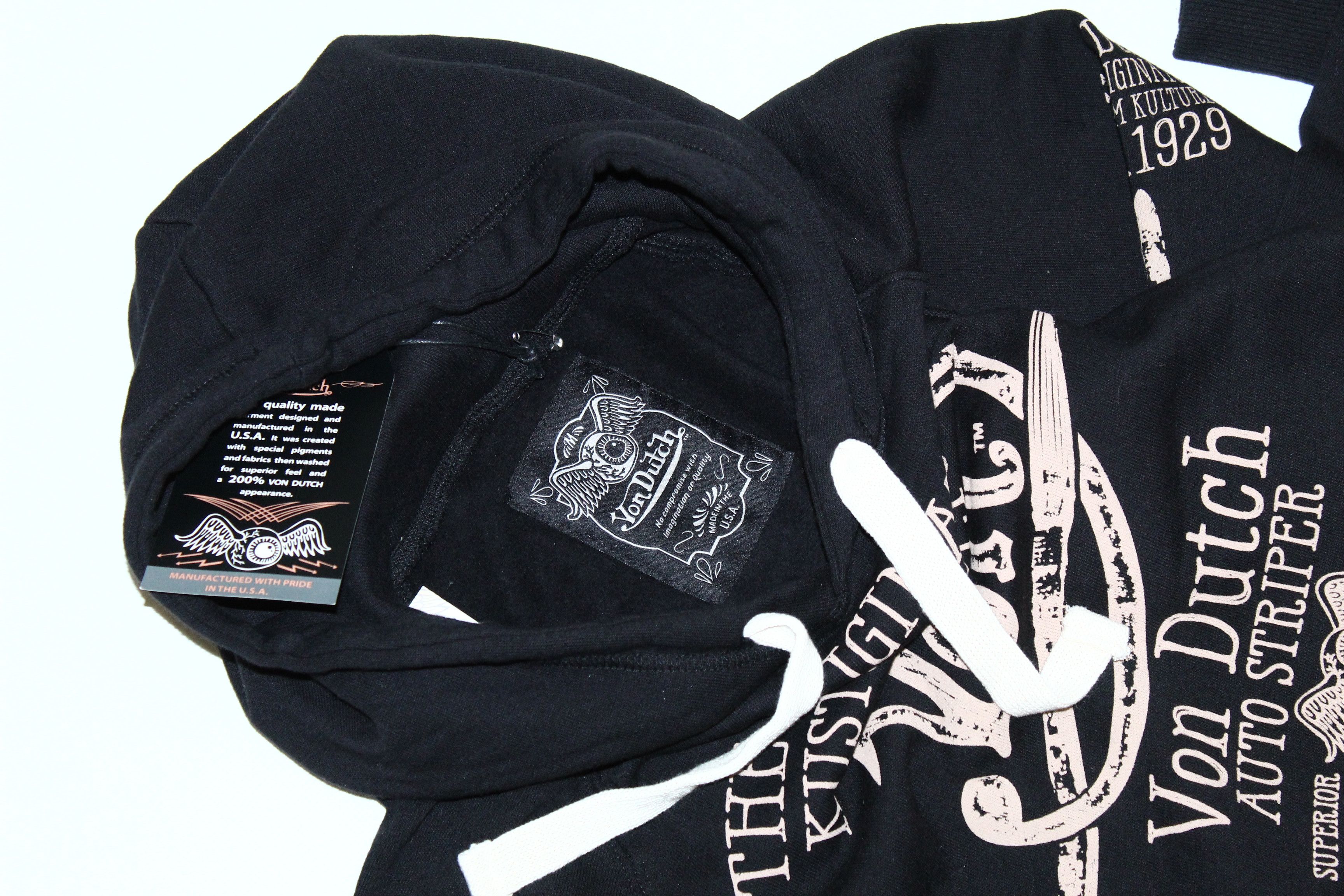 Von Dutch Vtg Von Dutch Graphic Print Fleece Lined Cozy Hoodie Size US M / EU 48-50 / 2 - 2 Thumbnail