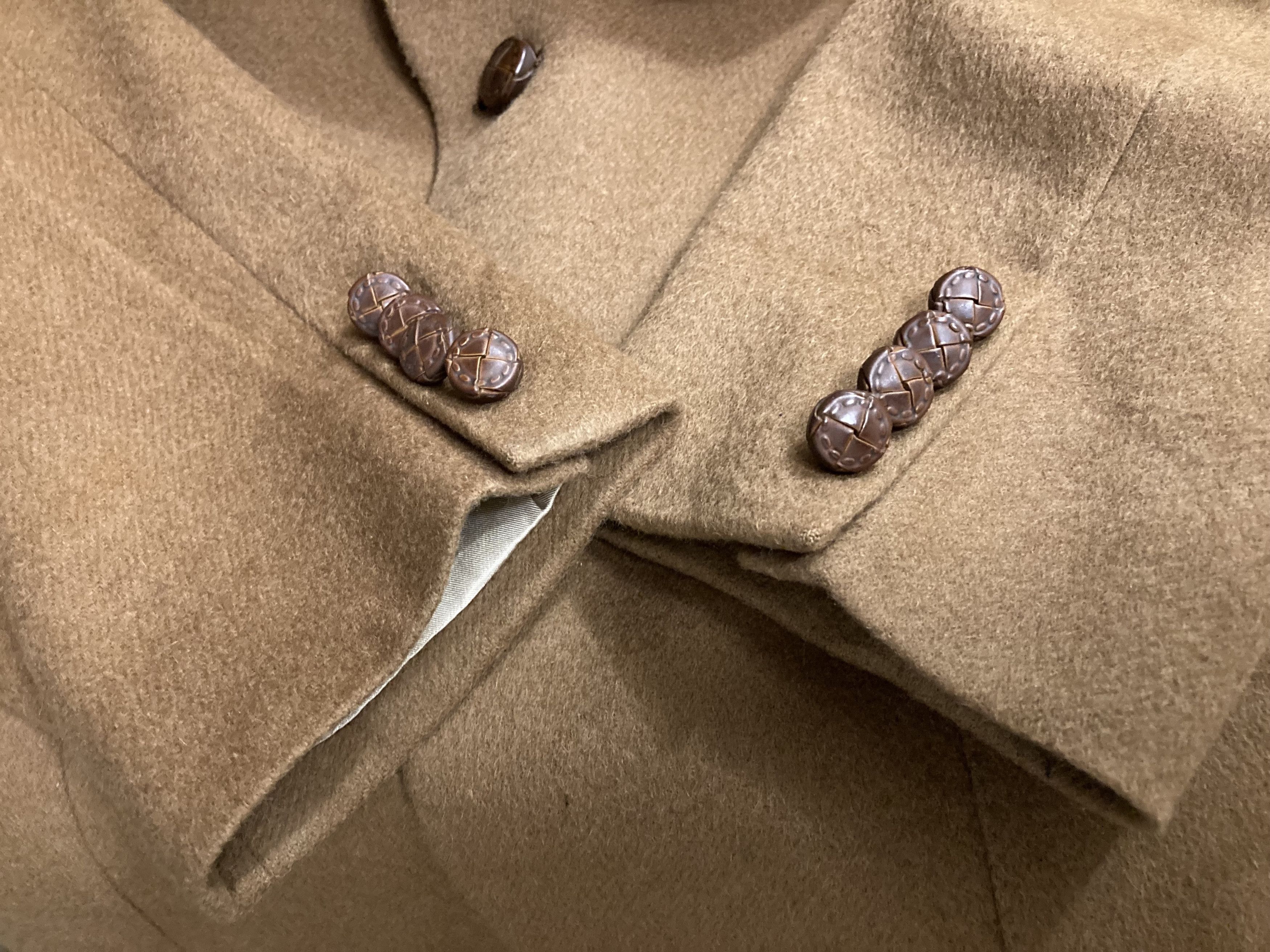 Lanvin × Vintage VTG 80s Lanvin Paris Scotland Camel Hair Blazer Jacket Size US M / EU 48-50 / 2 - 6 Thumbnail