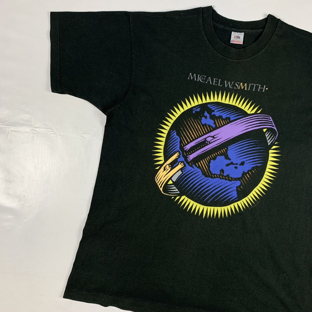 Band Tees Vintage 1993 Michael W. Smith Singer World Tour Shirt Size US XL / EU 56 / 4 - 2 Thumbnail