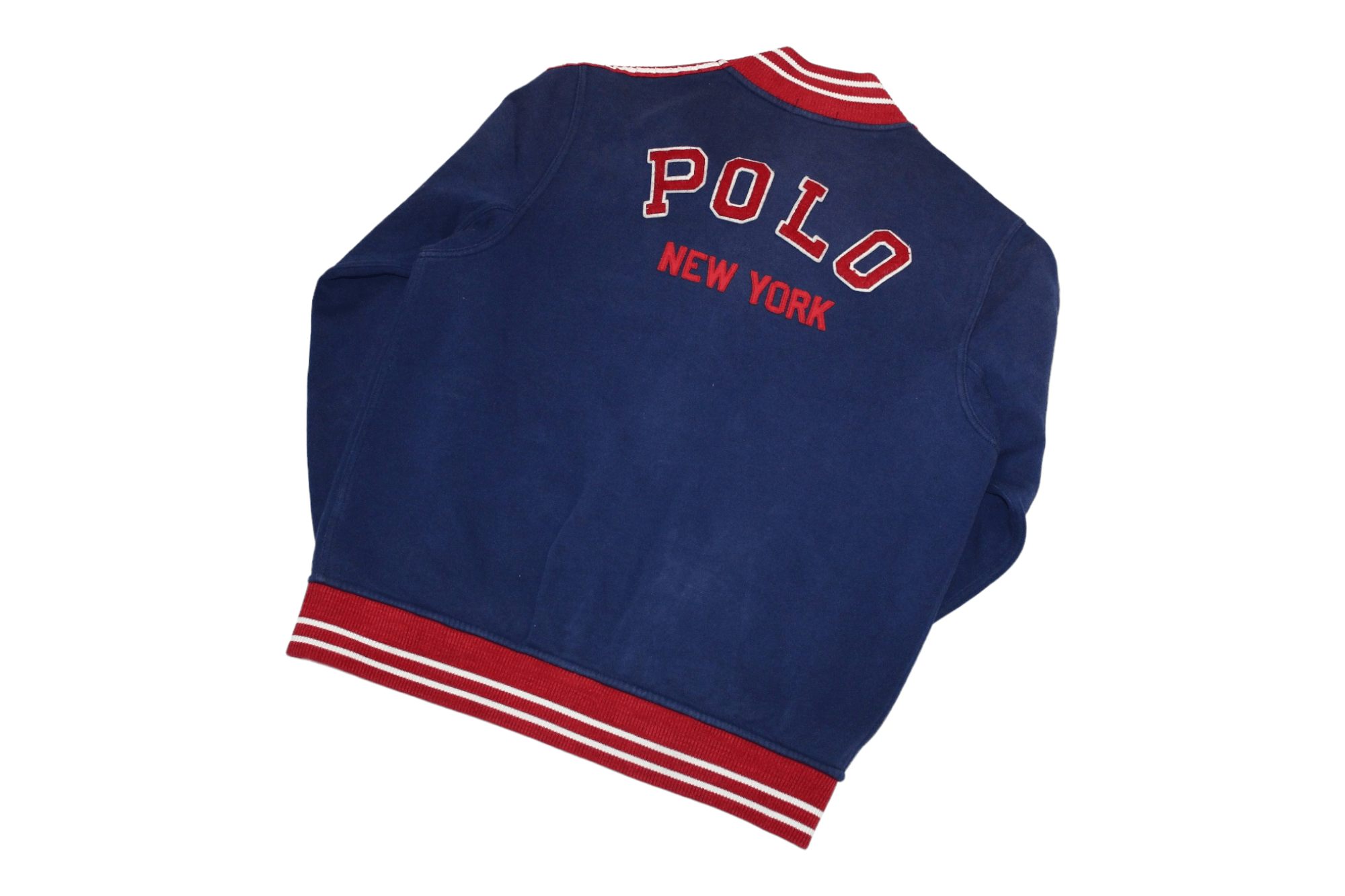 Polo Ralph Lauren Vtg Polo Ralph Lauren New York Big "P" Logo Varsity Jacket Size US L / EU 52-54 / 3 - 2 Thumbnail
