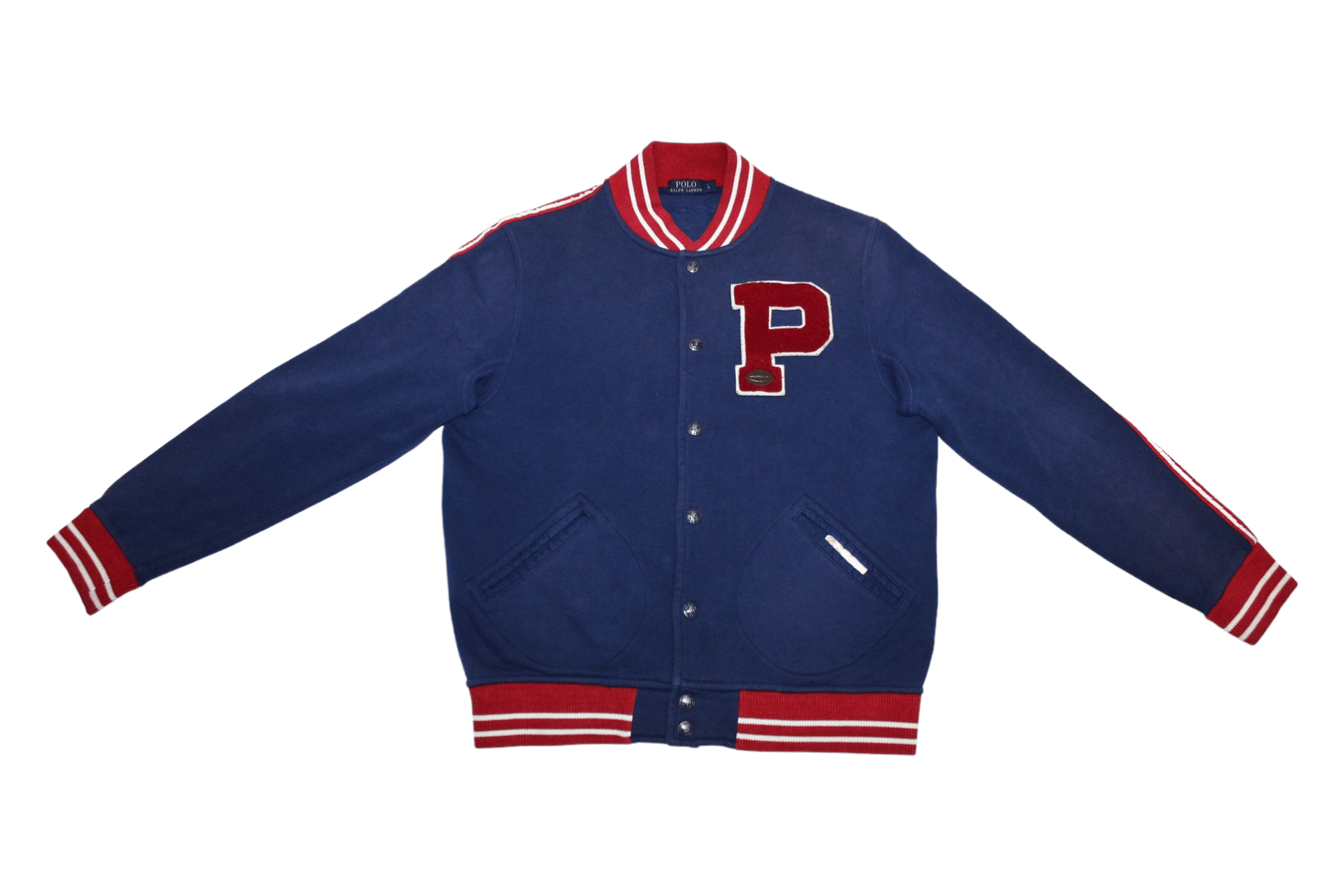 Polo Ralph Lauren Vtg Polo Ralph Lauren New York Big "P" Logo Varsity Jacket Size US L / EU 52-54 / 3 - 5 Thumbnail