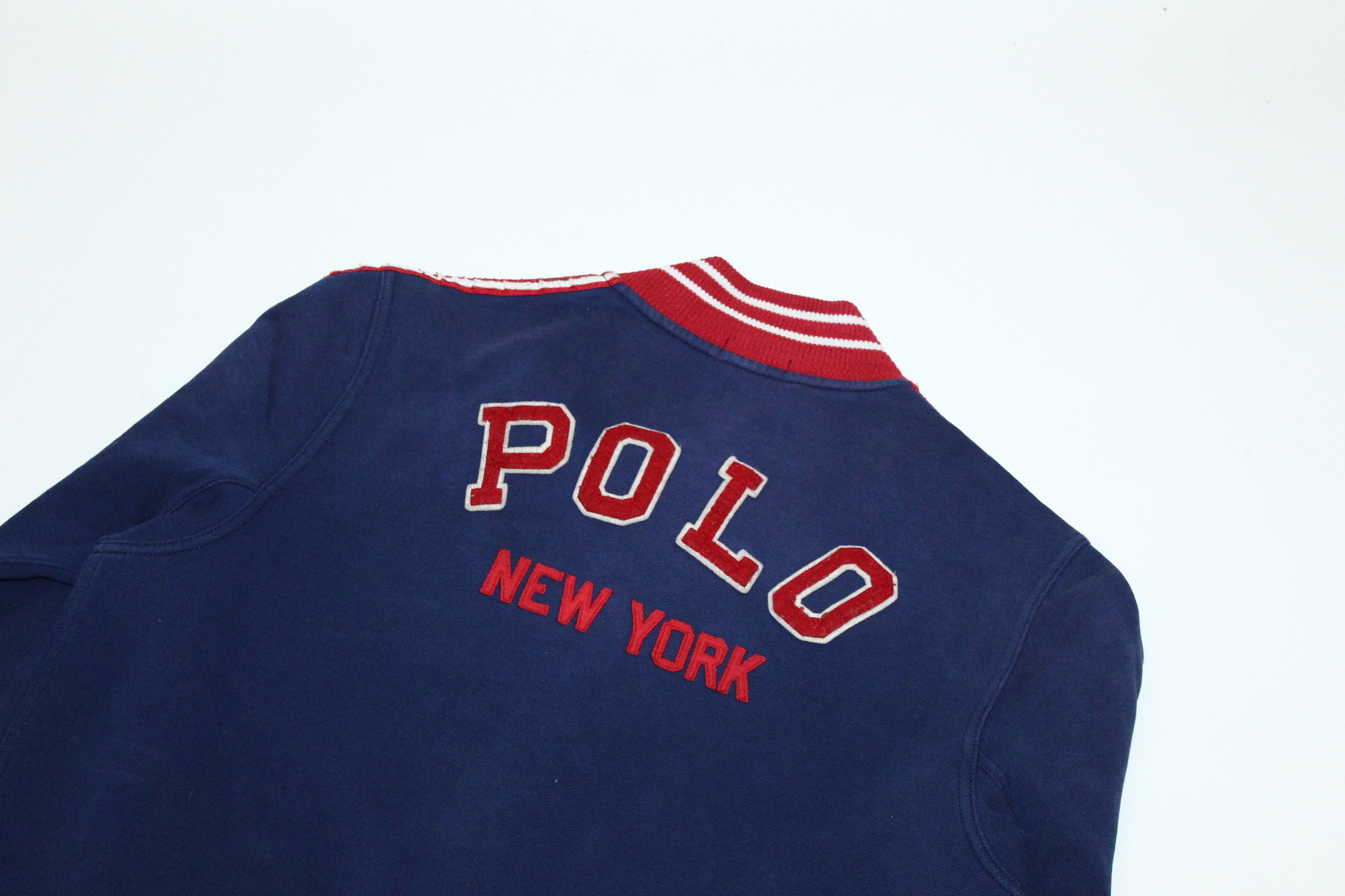 Polo Ralph Lauren Vtg Polo Ralph Lauren New York Big "P" Logo Varsity Jacket Size US L / EU 52-54 / 3 - 10 Thumbnail