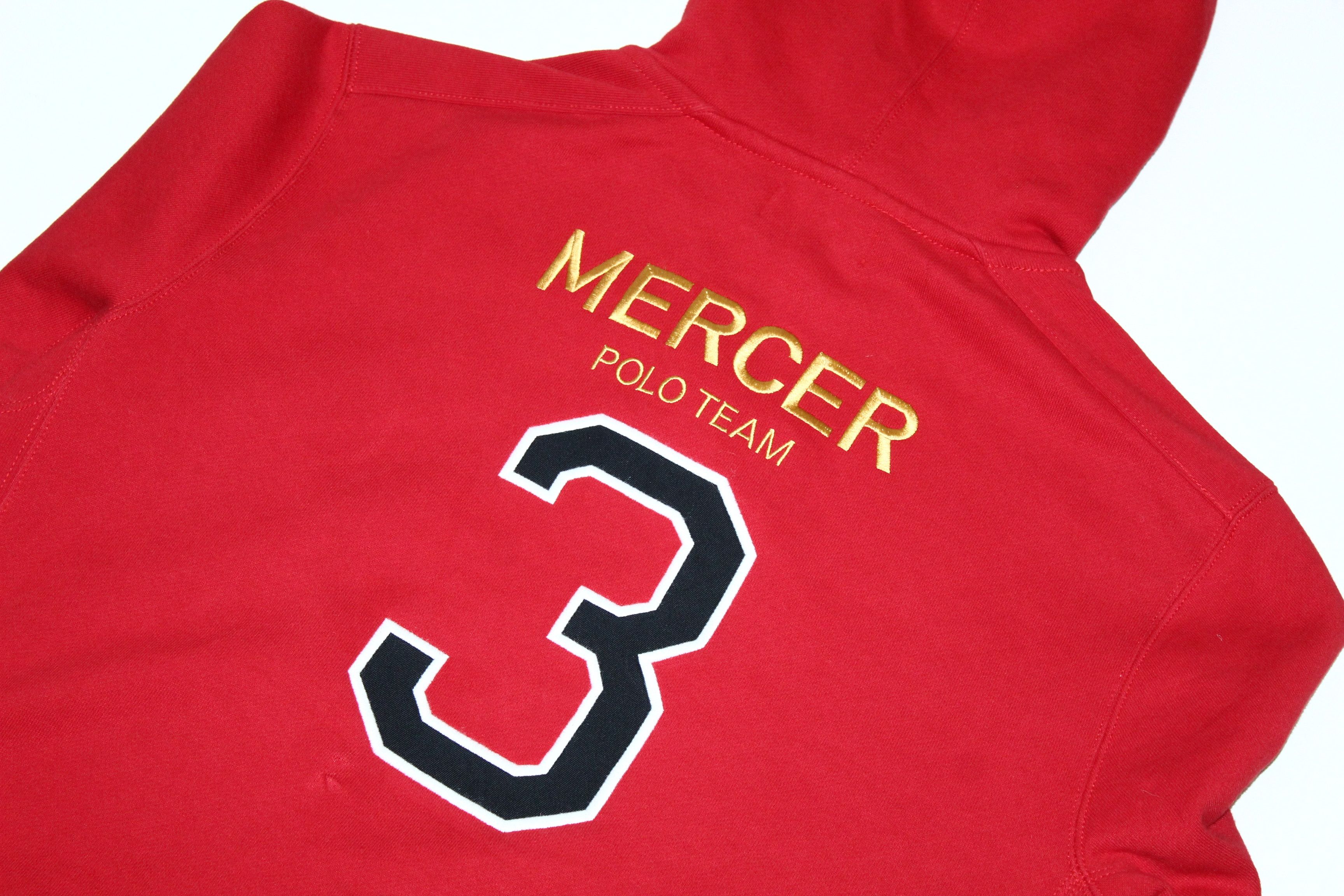 Polo Ralph Lauren Vtg Polo Ralph Lauren Mercer Club "3" Back Big Logo Hoodie Size US L / EU 52-54 / 3 - 6 Thumbnail