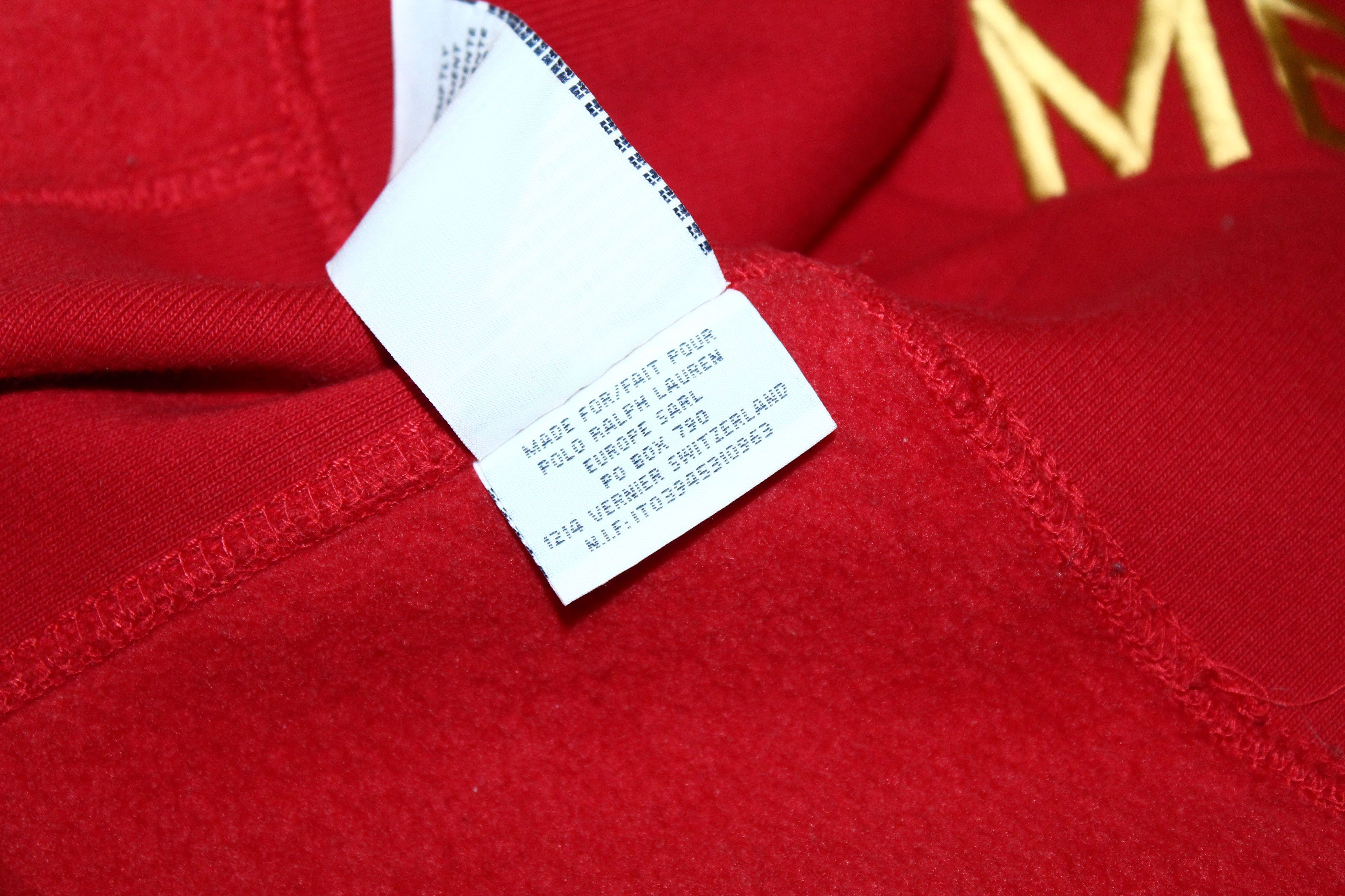 Polo Ralph Lauren Vtg Polo Ralph Lauren Mercer Club "3" Back Big Logo Hoodie Size US L / EU 52-54 / 3 - 9 Thumbnail