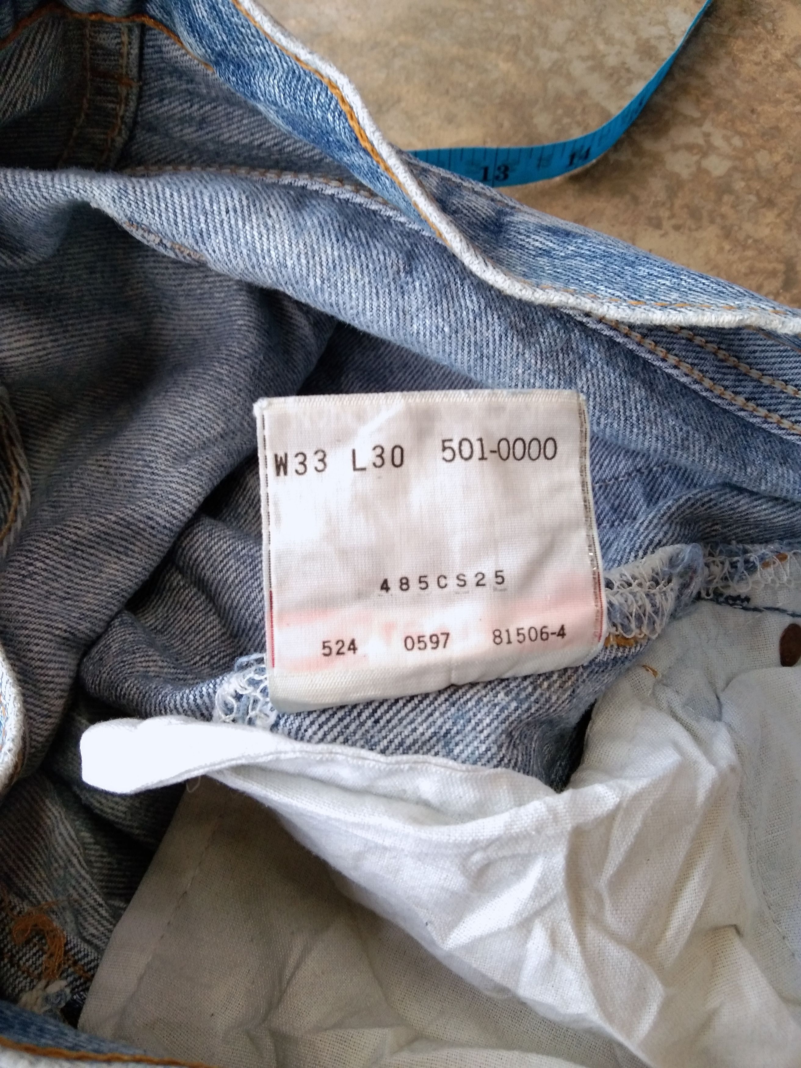 Levi's 90s Vintage Levi's 501 Made In USA Distressed Jeans 32x28 Size US 32 / EU 48 - 11 Thumbnail