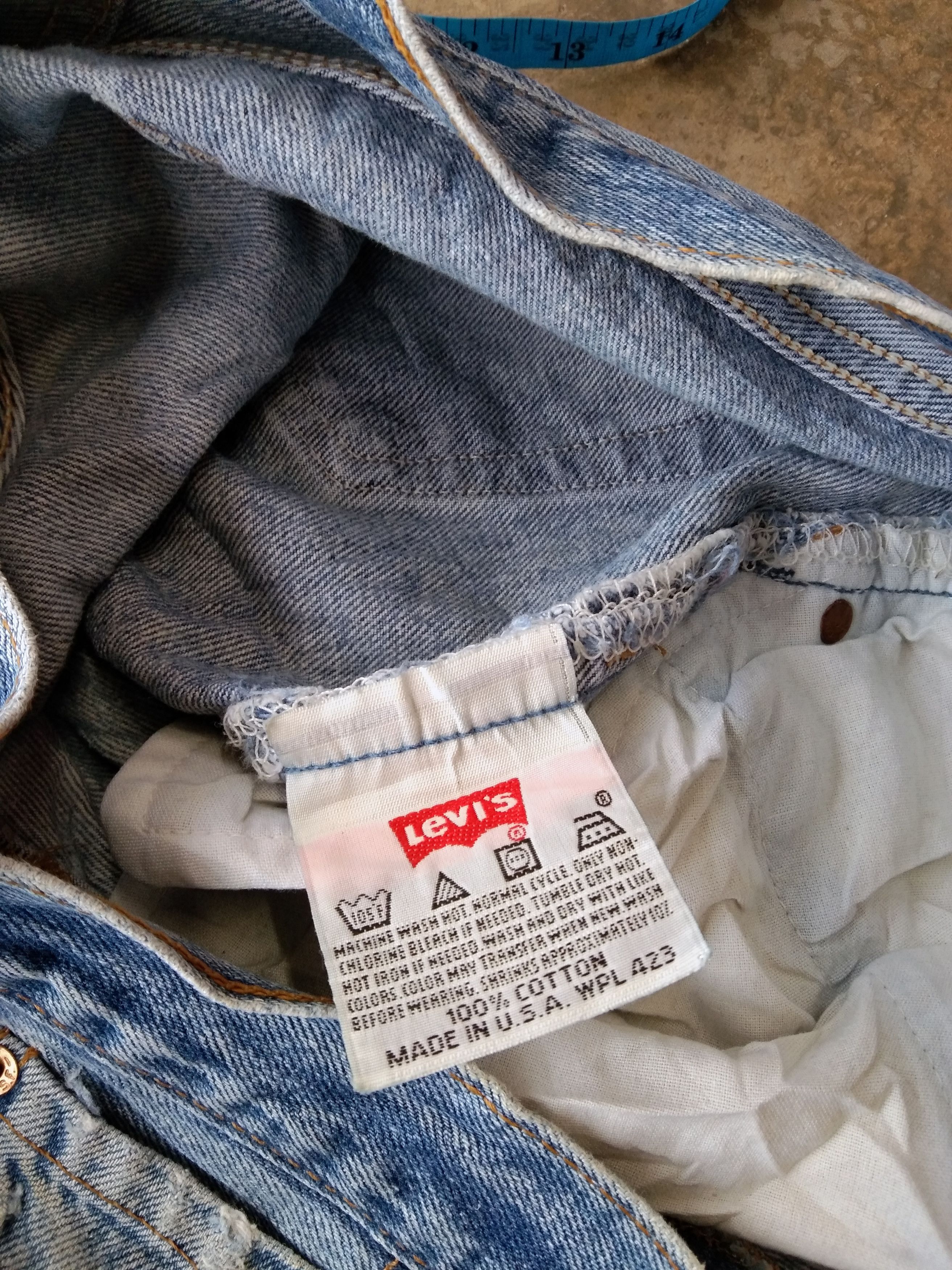 Levi's 90s Vintage Levi's 501 Made In USA Distressed Jeans 32x28 Size US 32 / EU 48 - 10 Thumbnail