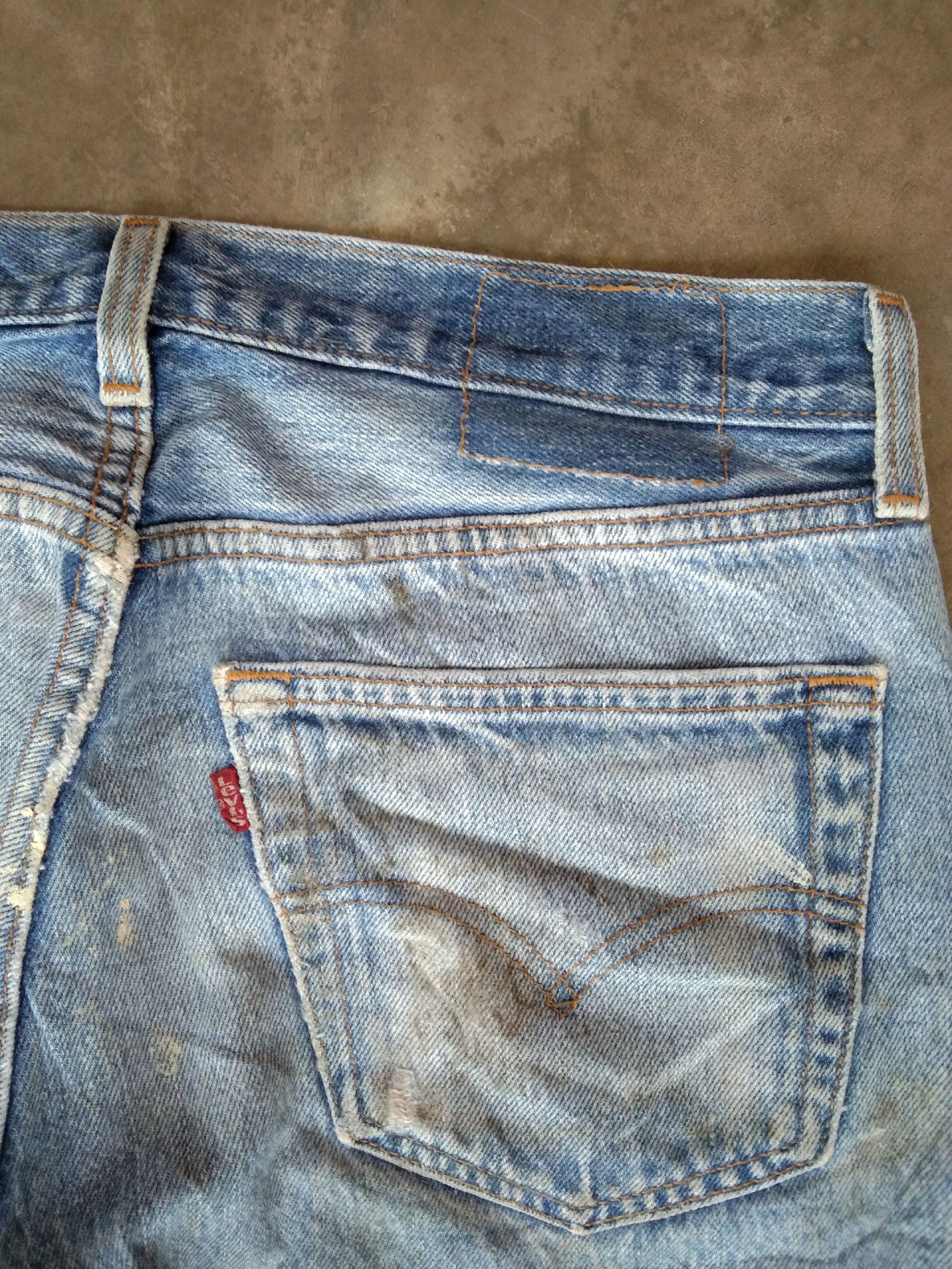 Levi's 90s Vintage Levi's 501 Made In USA Distressed Jeans 32x28 Size US 32 / EU 48 - 3 Thumbnail