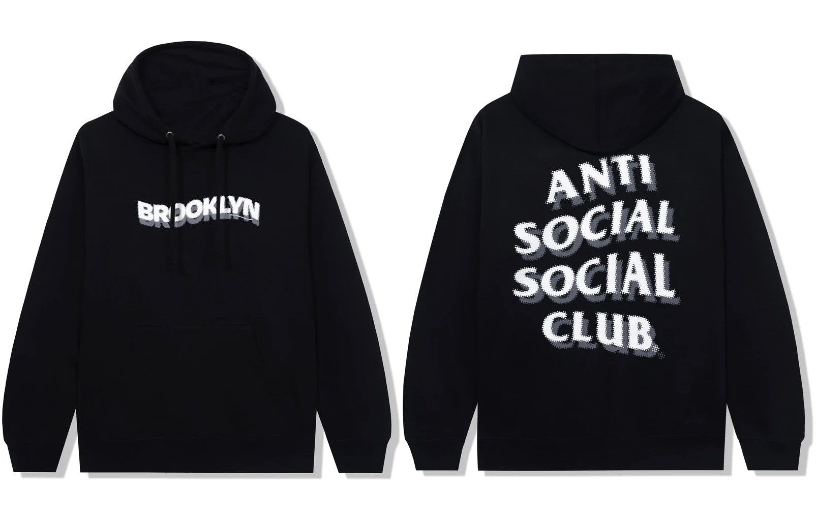 DS White ASSC Brooklyn Black Hoodie BAPE KITH kAWS Vlone