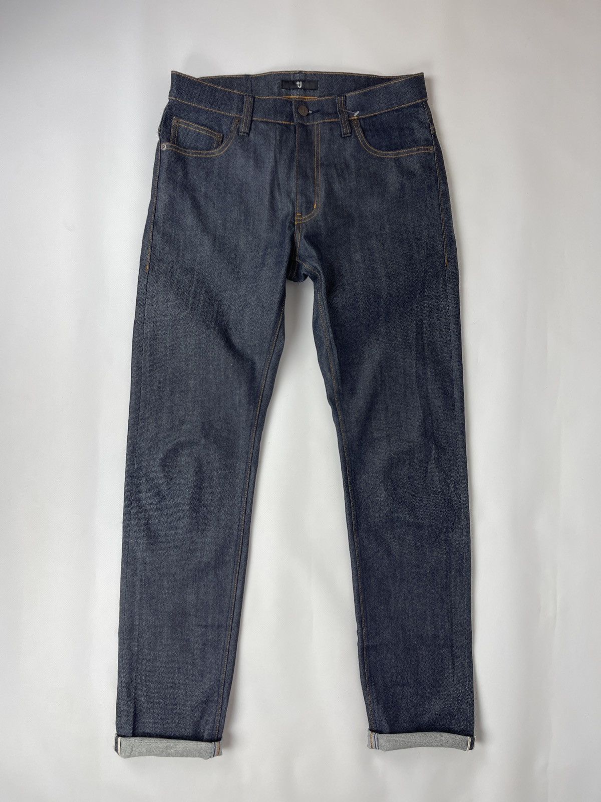 Jil Sander × Uniqlo Jil Sander x Uniqlo J+ blue denim selvage jeans pants Size US 31 - 7 Thumbnail