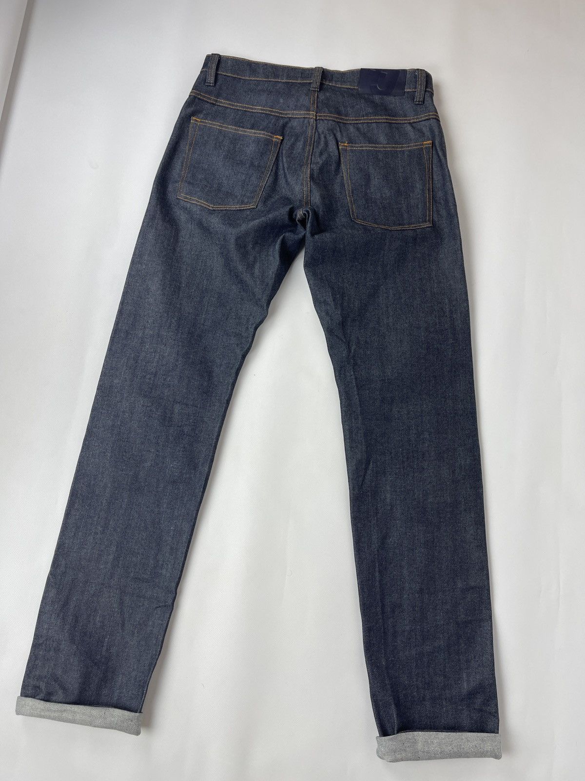 Jil Sander × Uniqlo Jil Sander x Uniqlo J+ blue denim selvage jeans pants Size US 31 - 15 Thumbnail