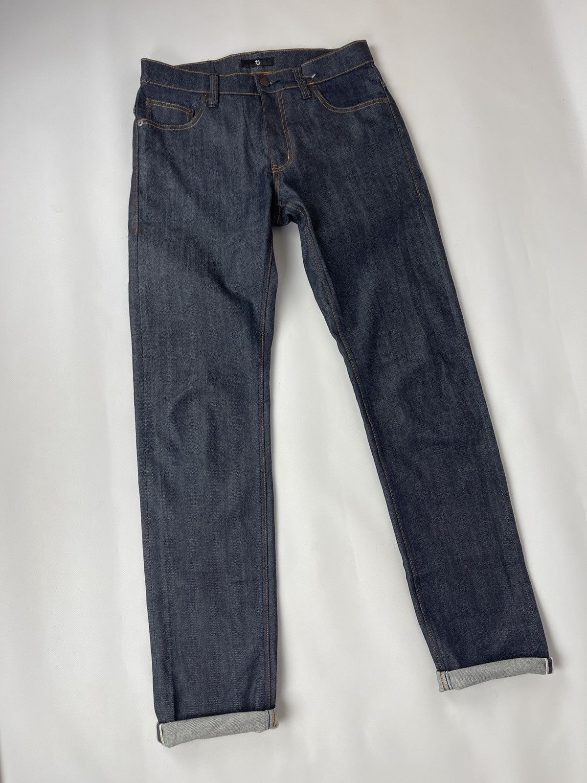 Jil Sander × Uniqlo Jil Sander x Uniqlo J+ blue denim selvage jeans pants Size US 31 - 4 Thumbnail