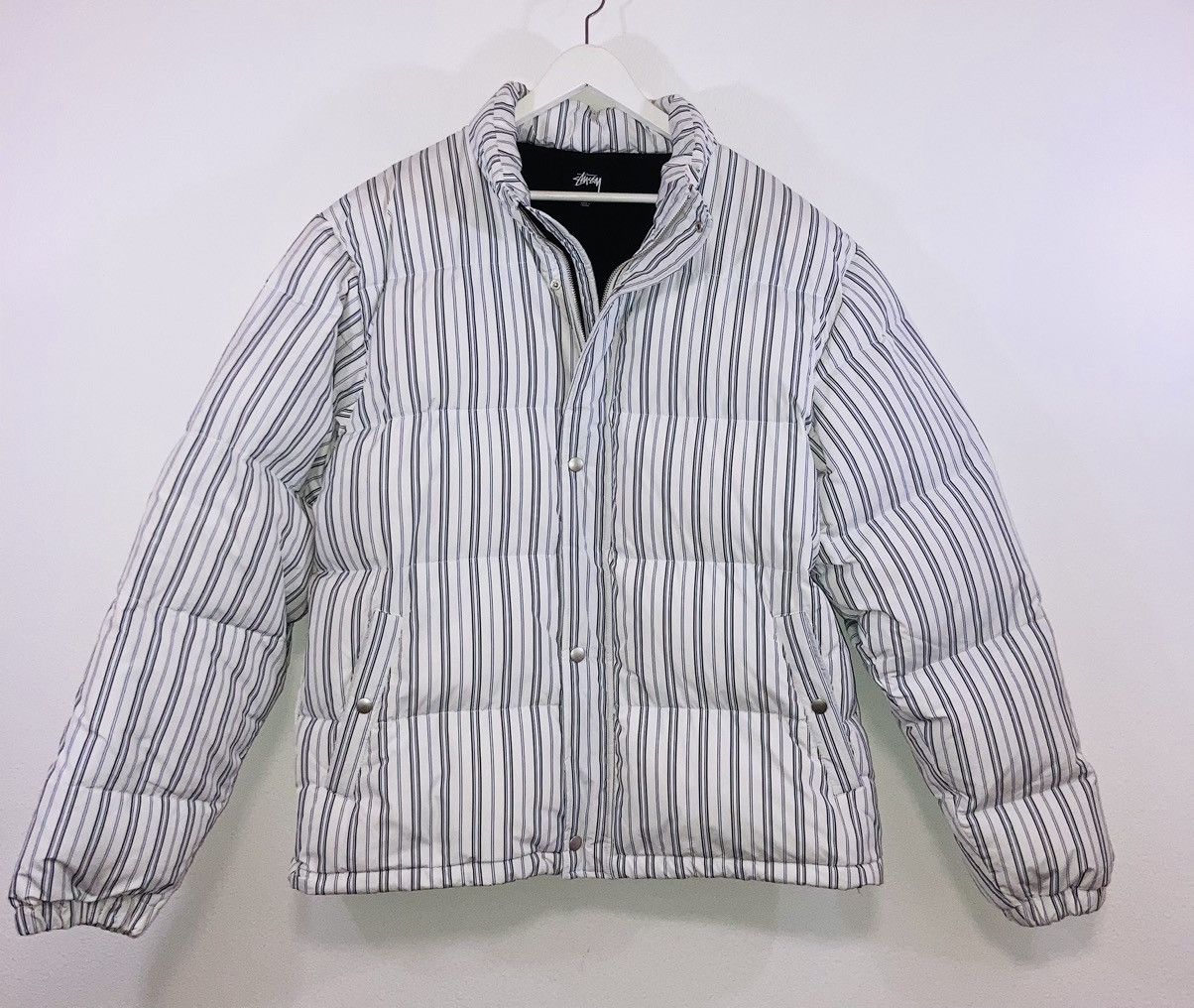 Stussy Stussy Stripe Down Puffer Jacket | Grailed