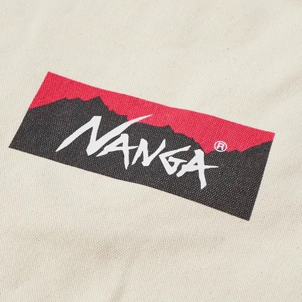 Japanese Brand NANGA believe in your adventures 2 way canvas logo tote bag Size ONE SIZE - 12 Thumbnail