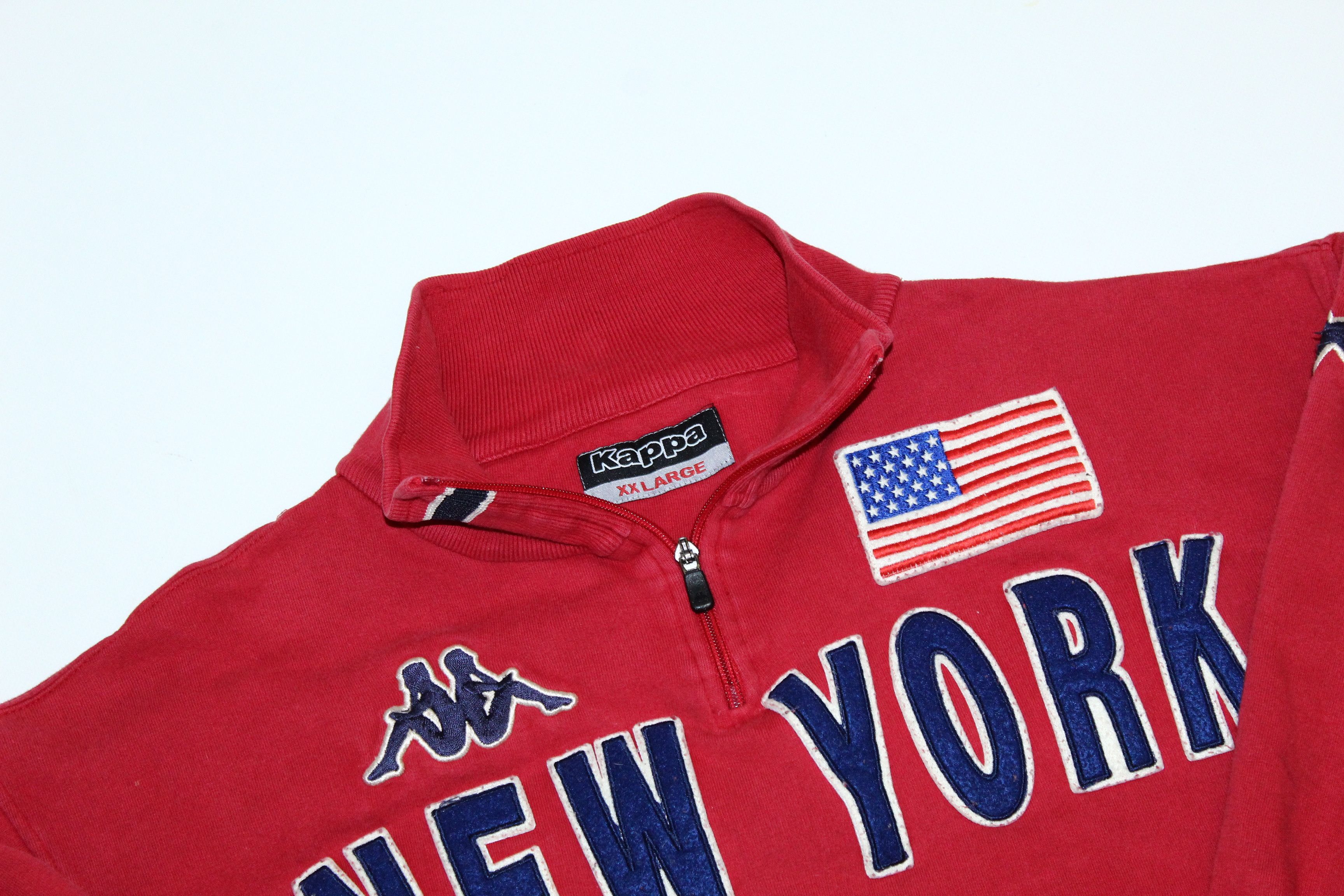 Kappa 🔥VTG🔥 Kappa New York Big Logo 1/4 Zip Sweatshirt Size US XXL / EU 58 / 5 - 4 Thumbnail
