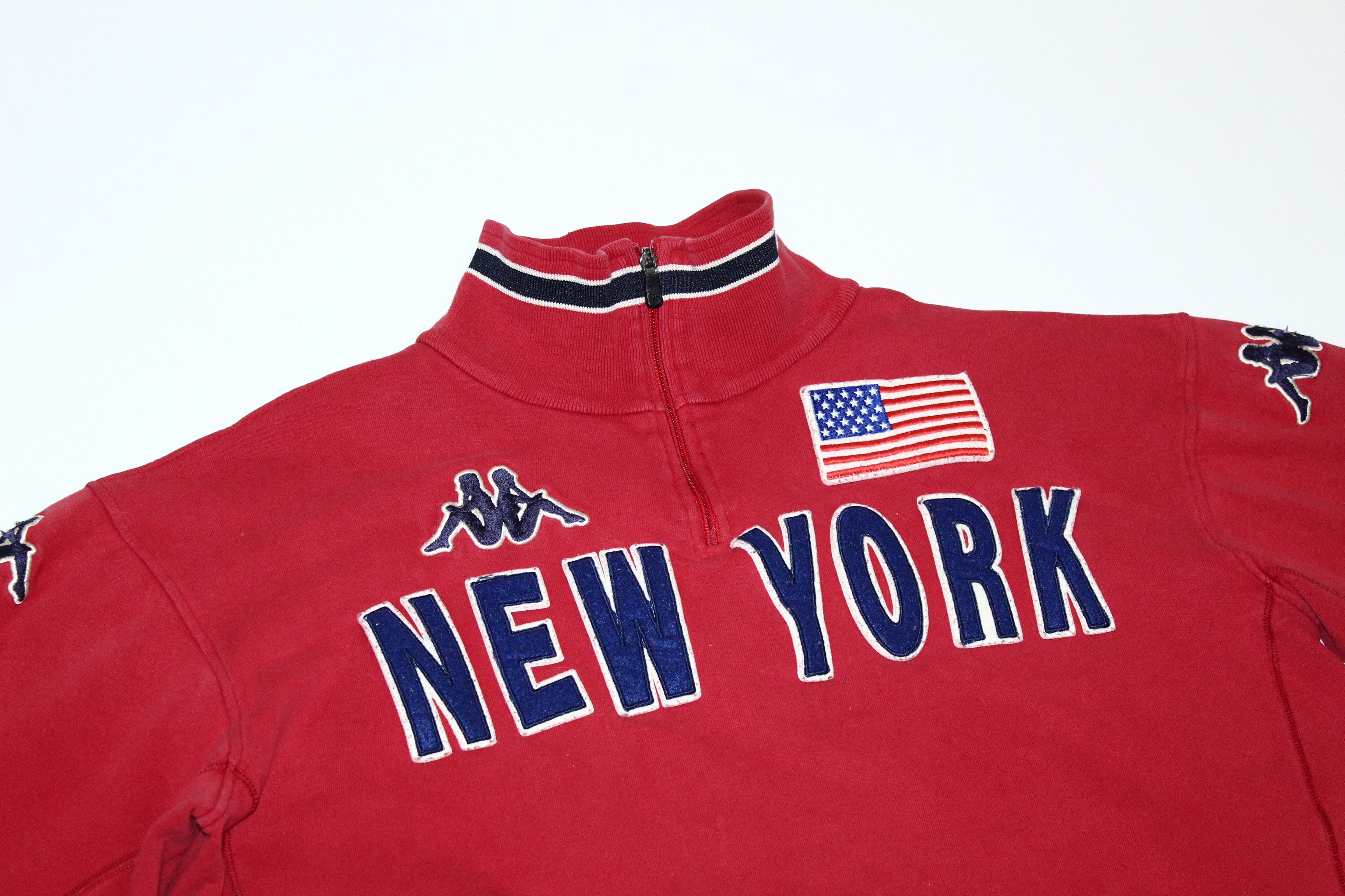 Kappa 🔥VTG🔥 Kappa New York Big Logo 1/4 Zip Sweatshirt Size US XXL / EU 58 / 5 - 3 Thumbnail