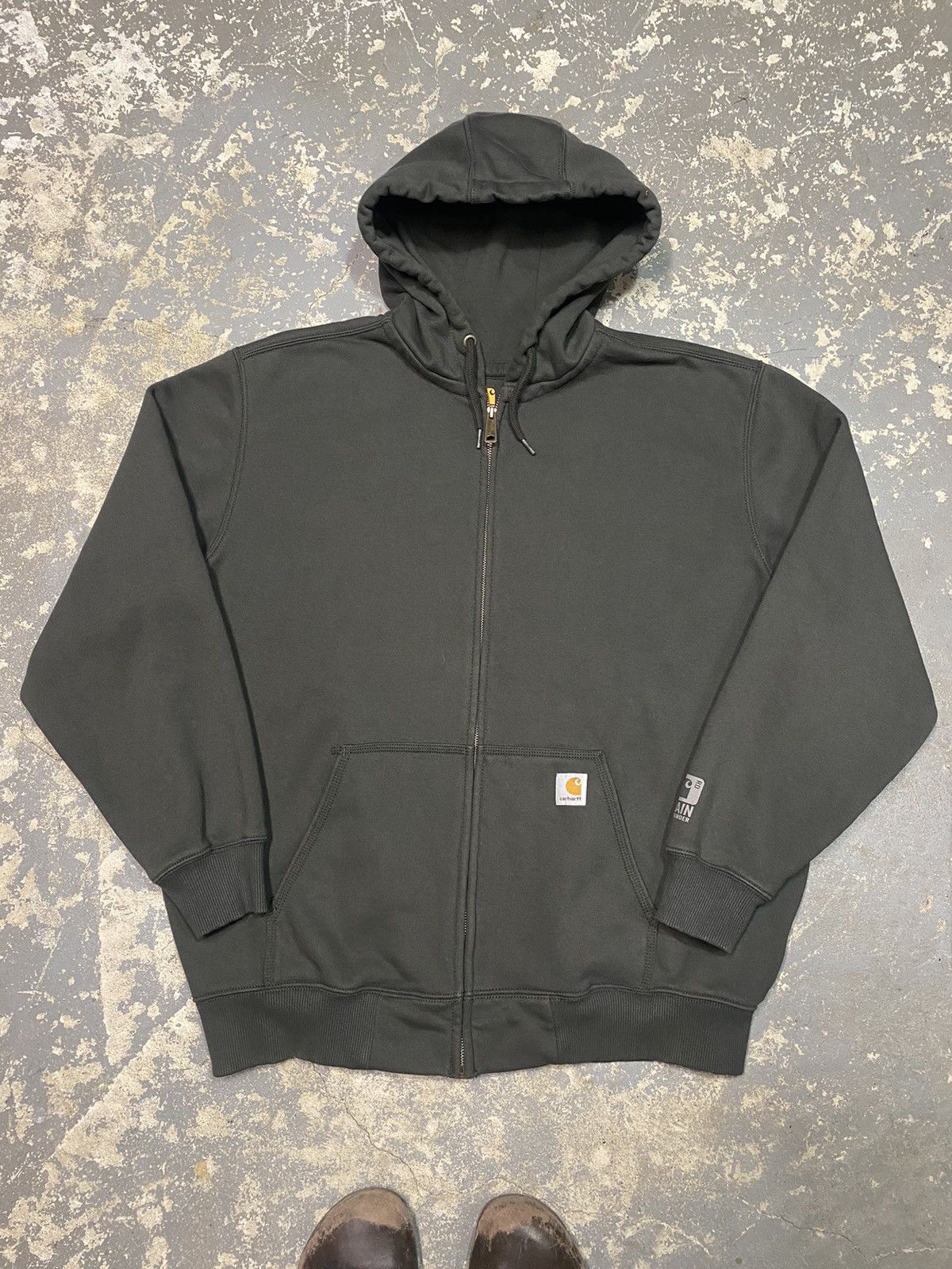 Vintage Carhartt Rain Defender Zip Up Hoodie Duck Jacket Grailed