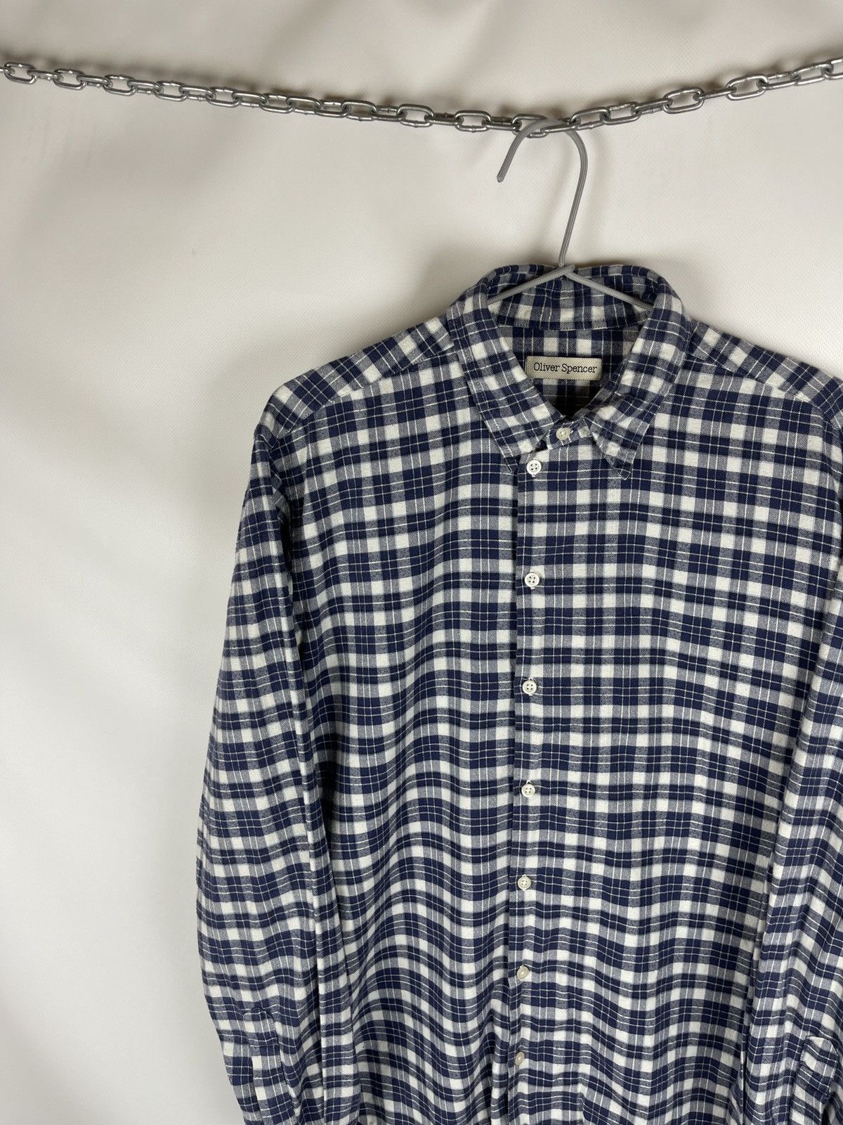 Oliver Spencer Oliver Spencer flannel checkered plaid long sleeve shirt Size US S / EU 44-46 / 1 - 1 Thumbnail